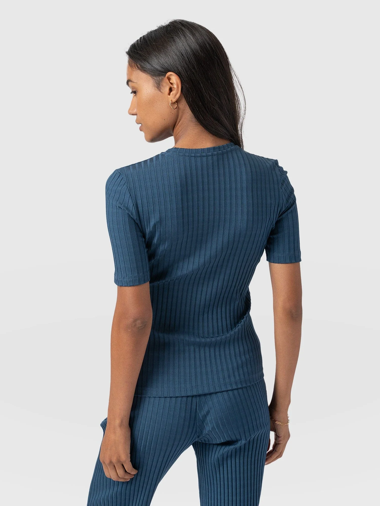 Adaline Tee - Teal Rib - Image 6