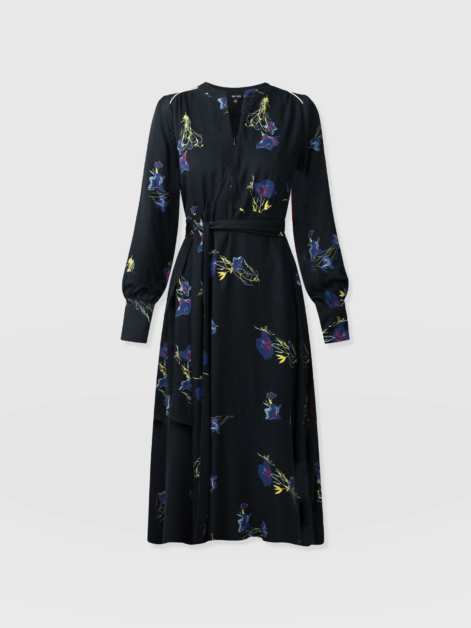 Adaline Zip Up Dress - Blue Lily Gardens - Image 7