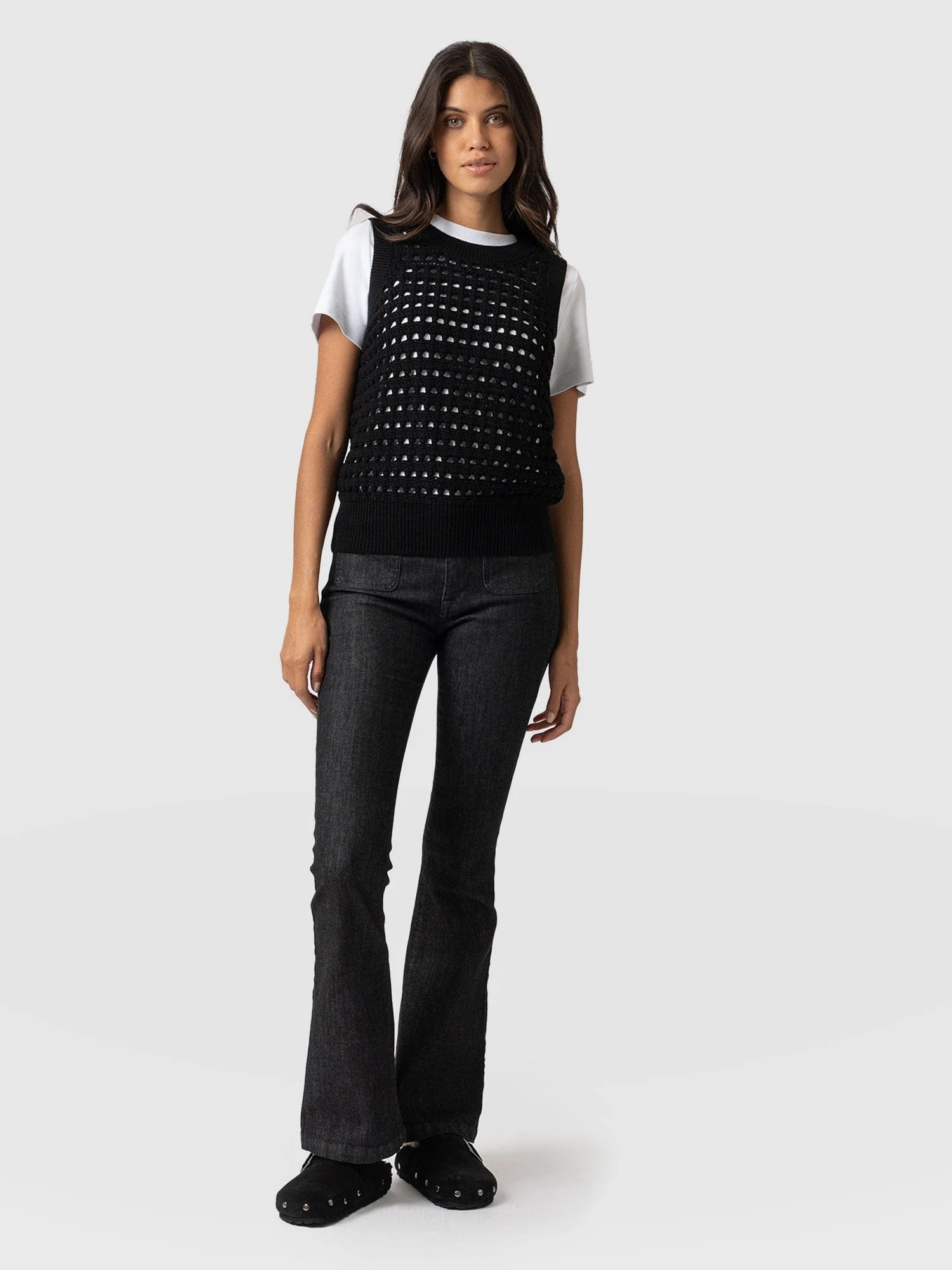 Adler Sleeveless Knit - Black - Image 2