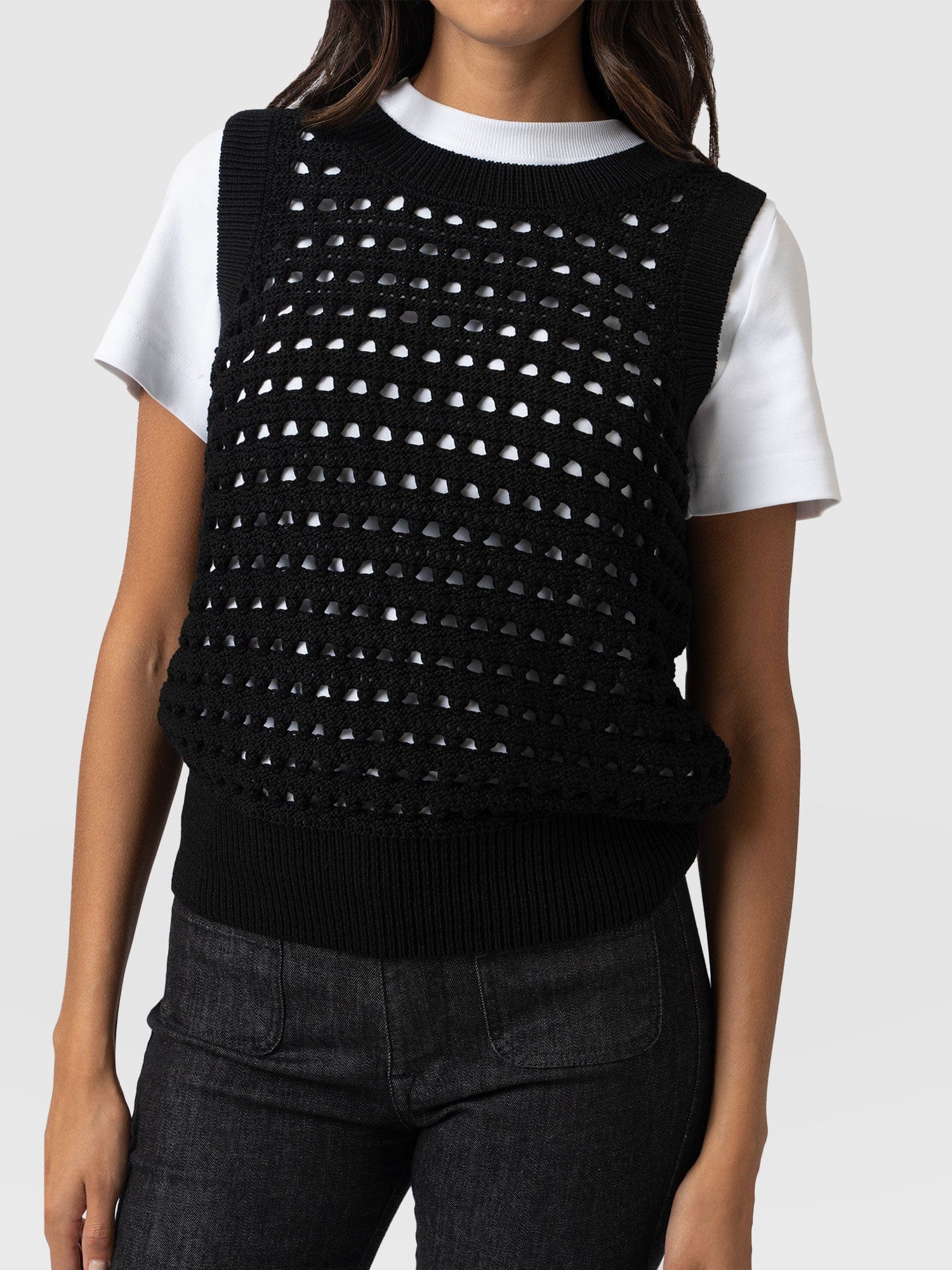 Adler Sleeveless Knit - Black - Image 5