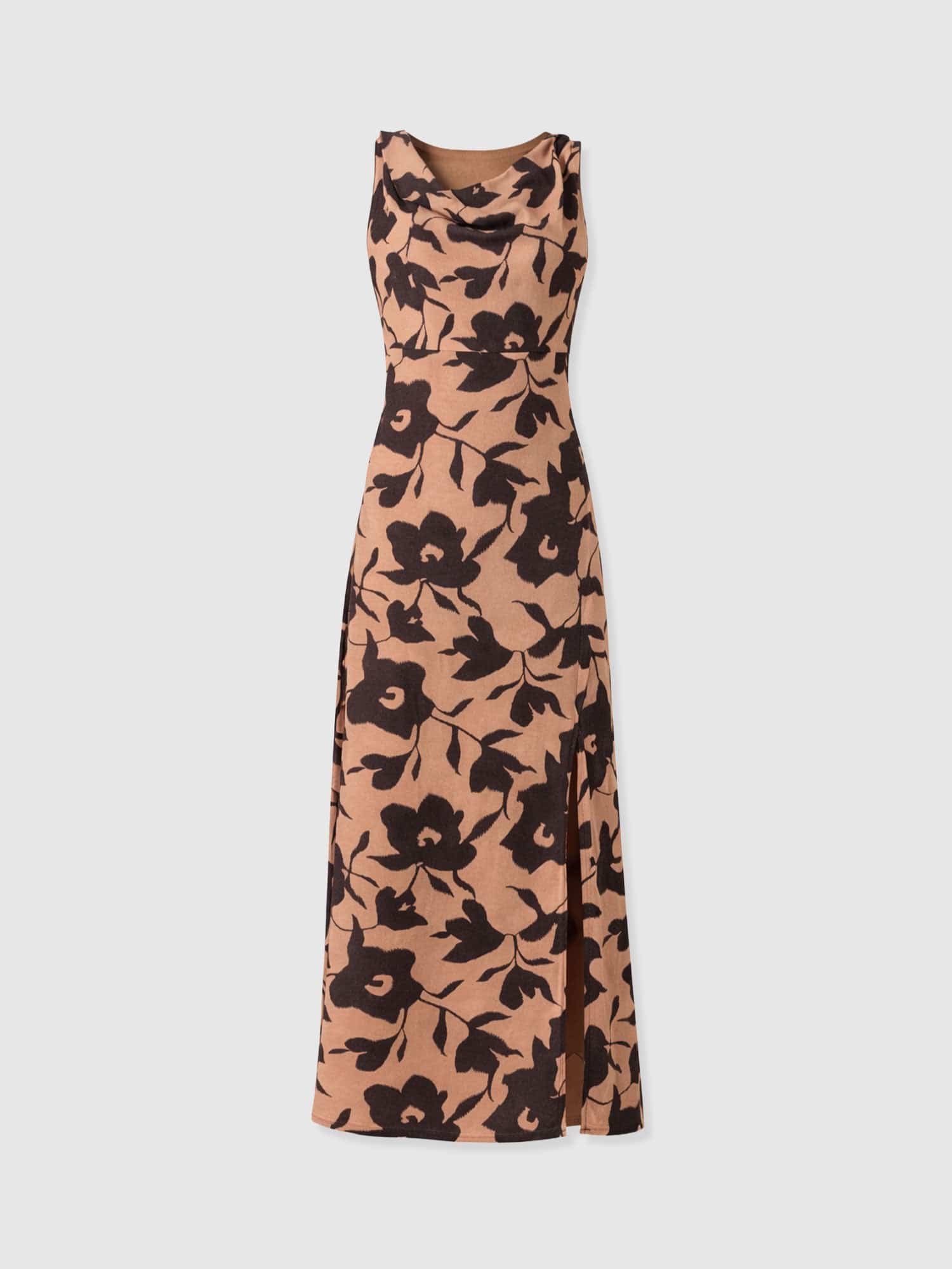 Alexis Dress - Brown Floral - Image 7