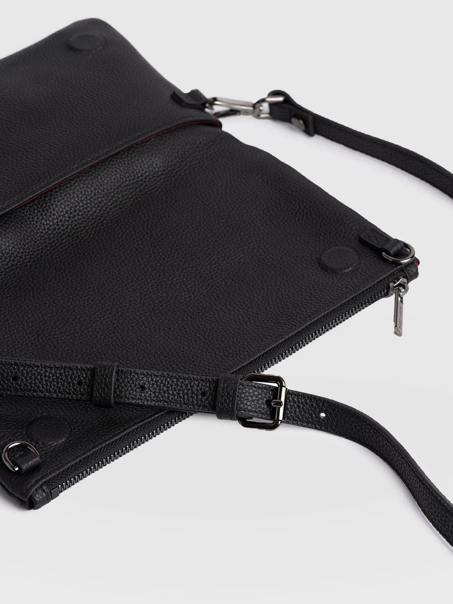 Alexis Studded Clutch - Black - Image 4