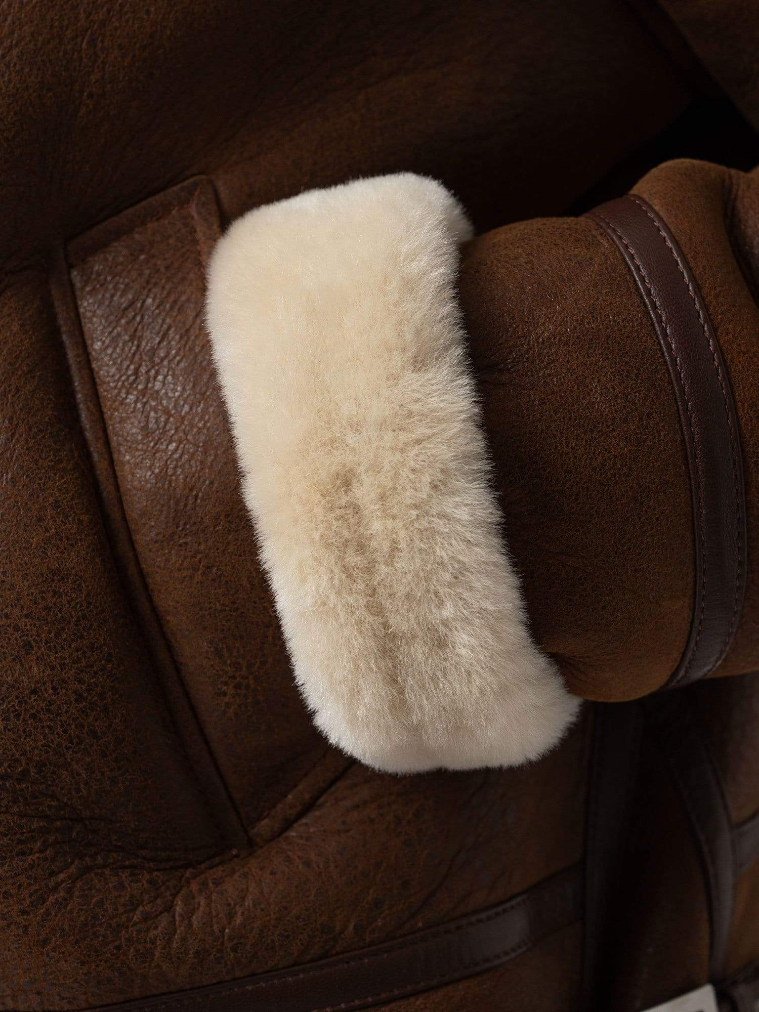 Amelia Aviator Jacket - Brown - Image 6
