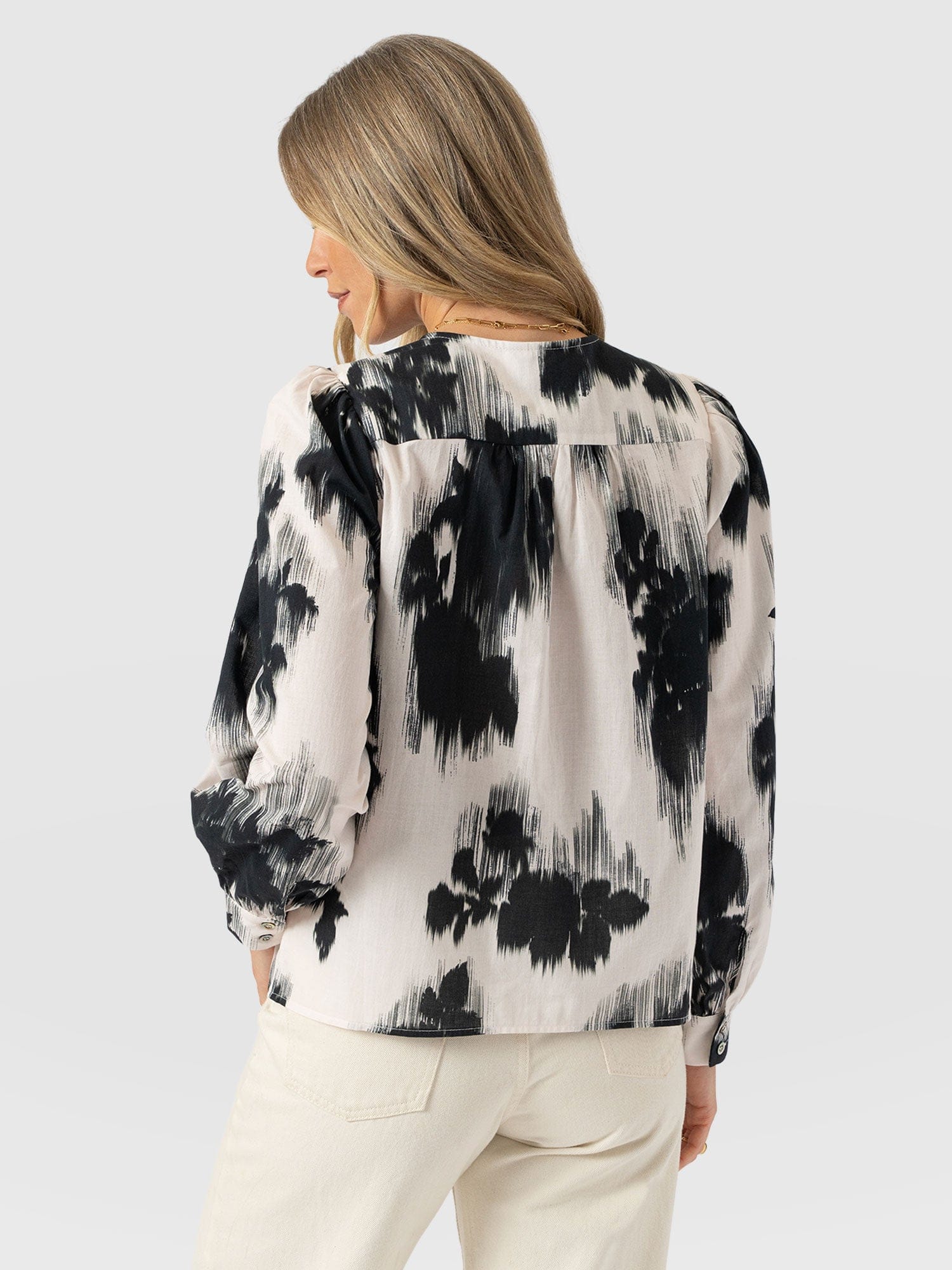Amelie Blouse - White Fade Floral - Image 6