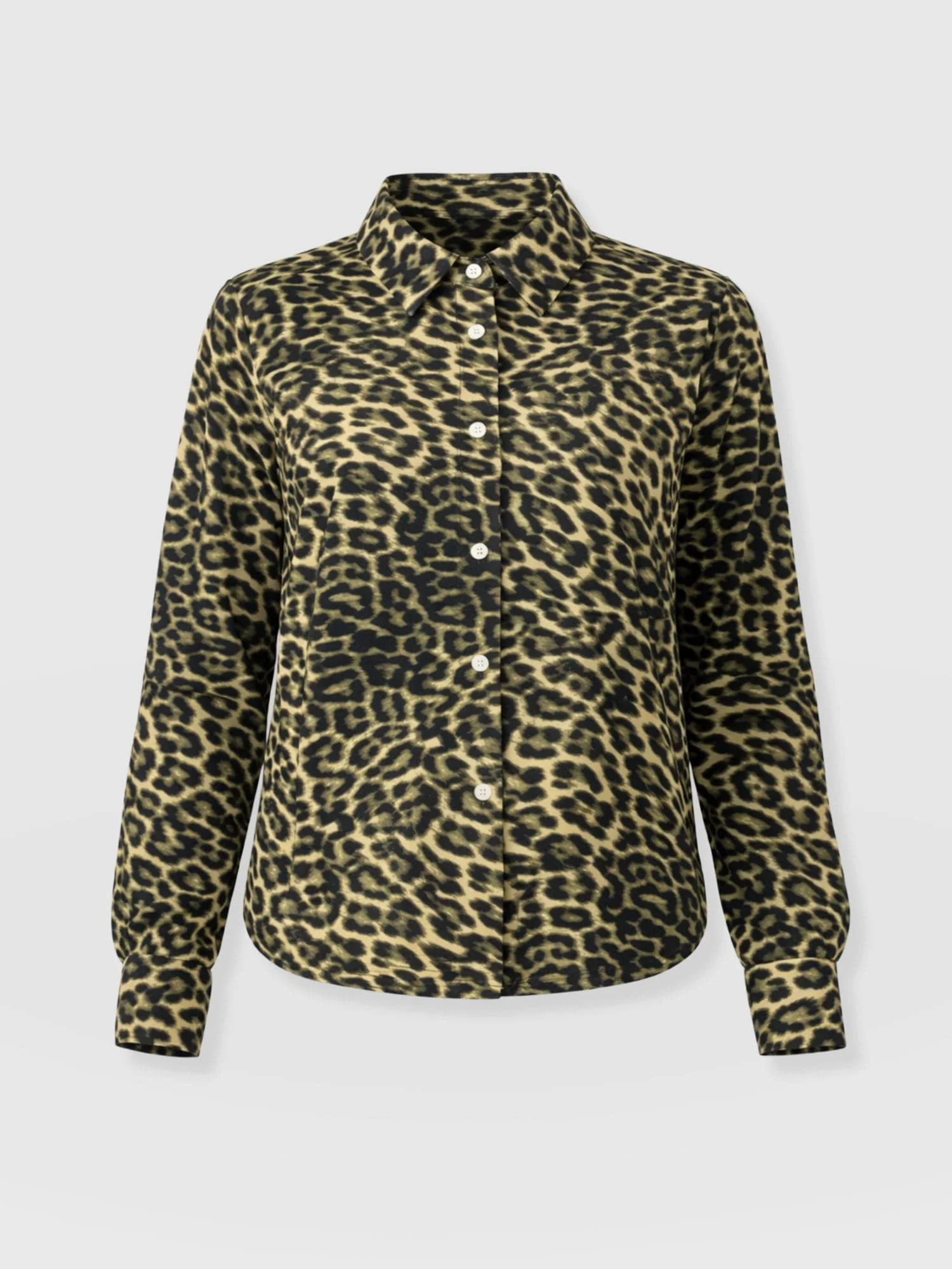 Anneliese Shirt - Green Leopard - Image 7