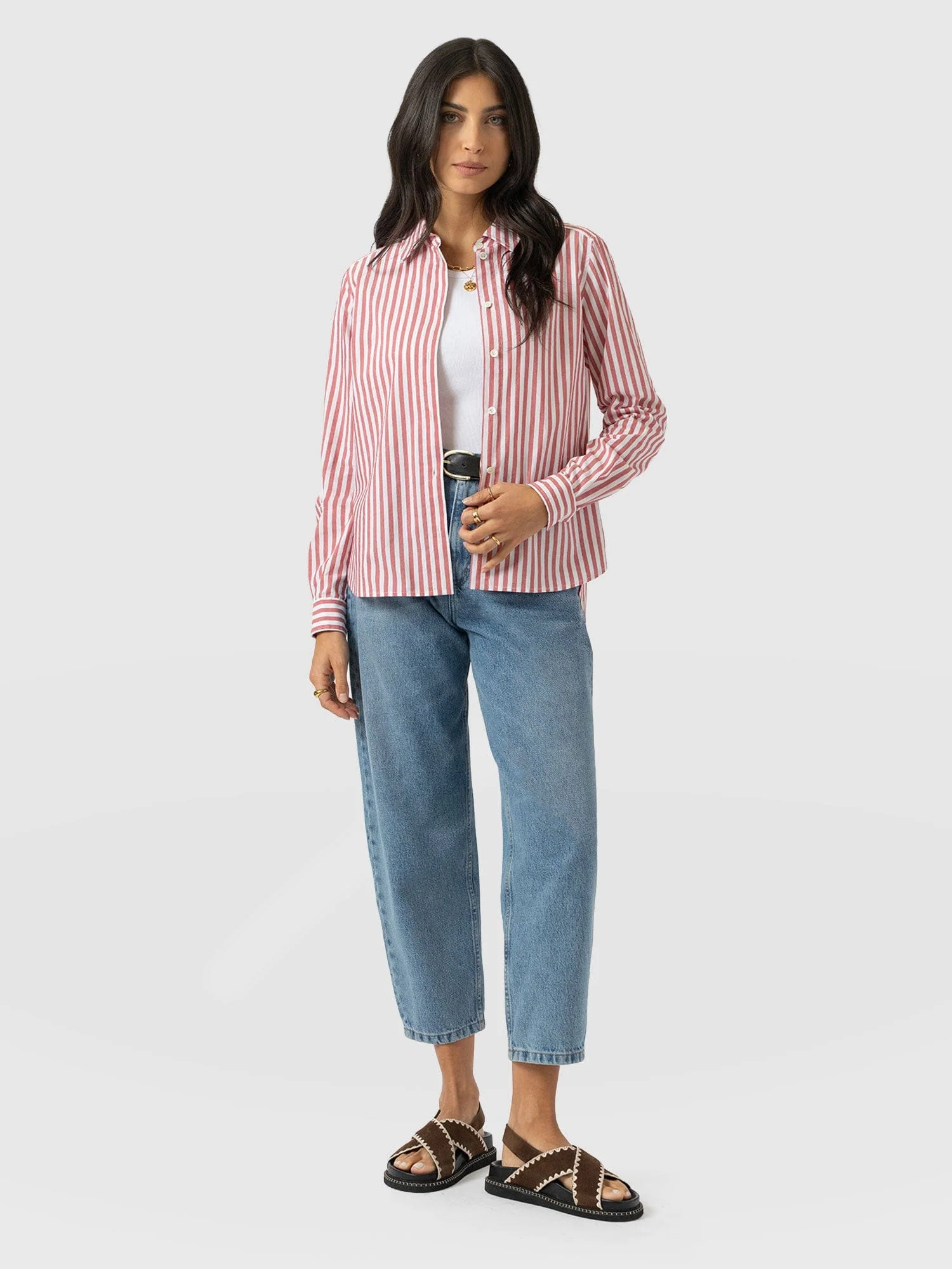 Anneliese Shirt - Red Stripe - Image 2