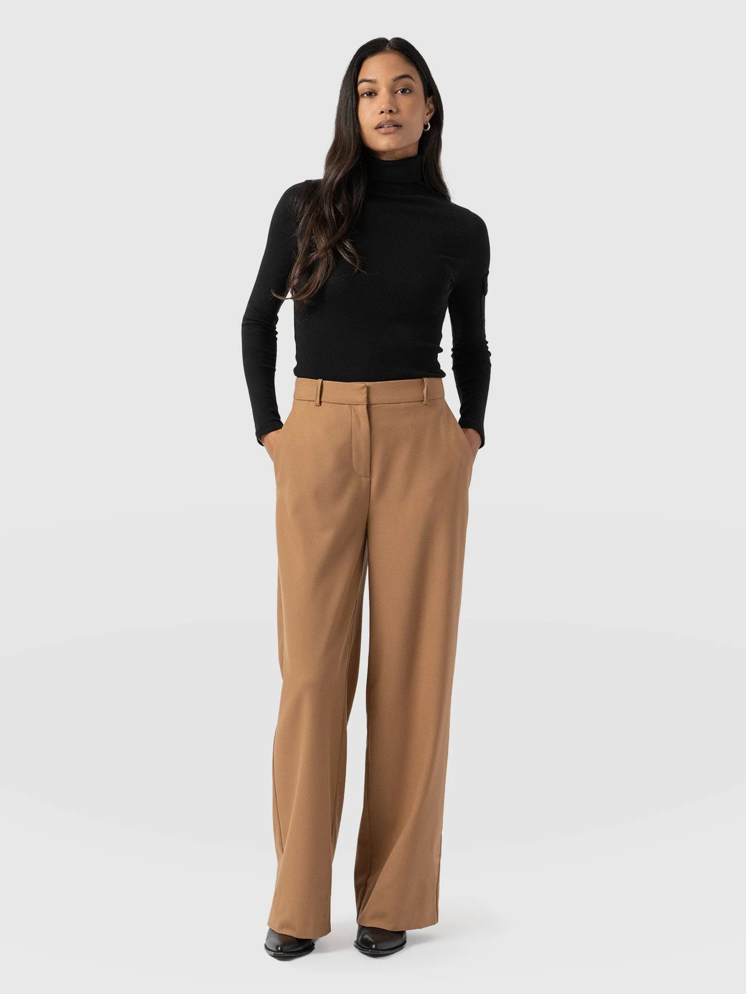 Argent Wide Leg Pant - Camel - Image 5