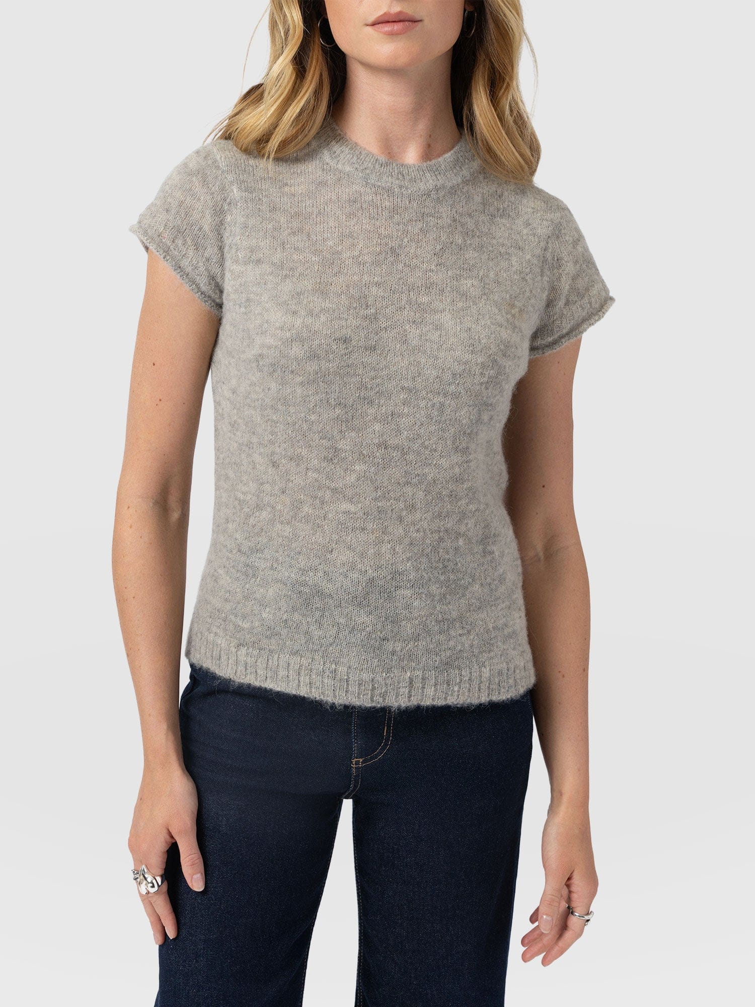 Ariella Baby Tee - Grey - Image 3