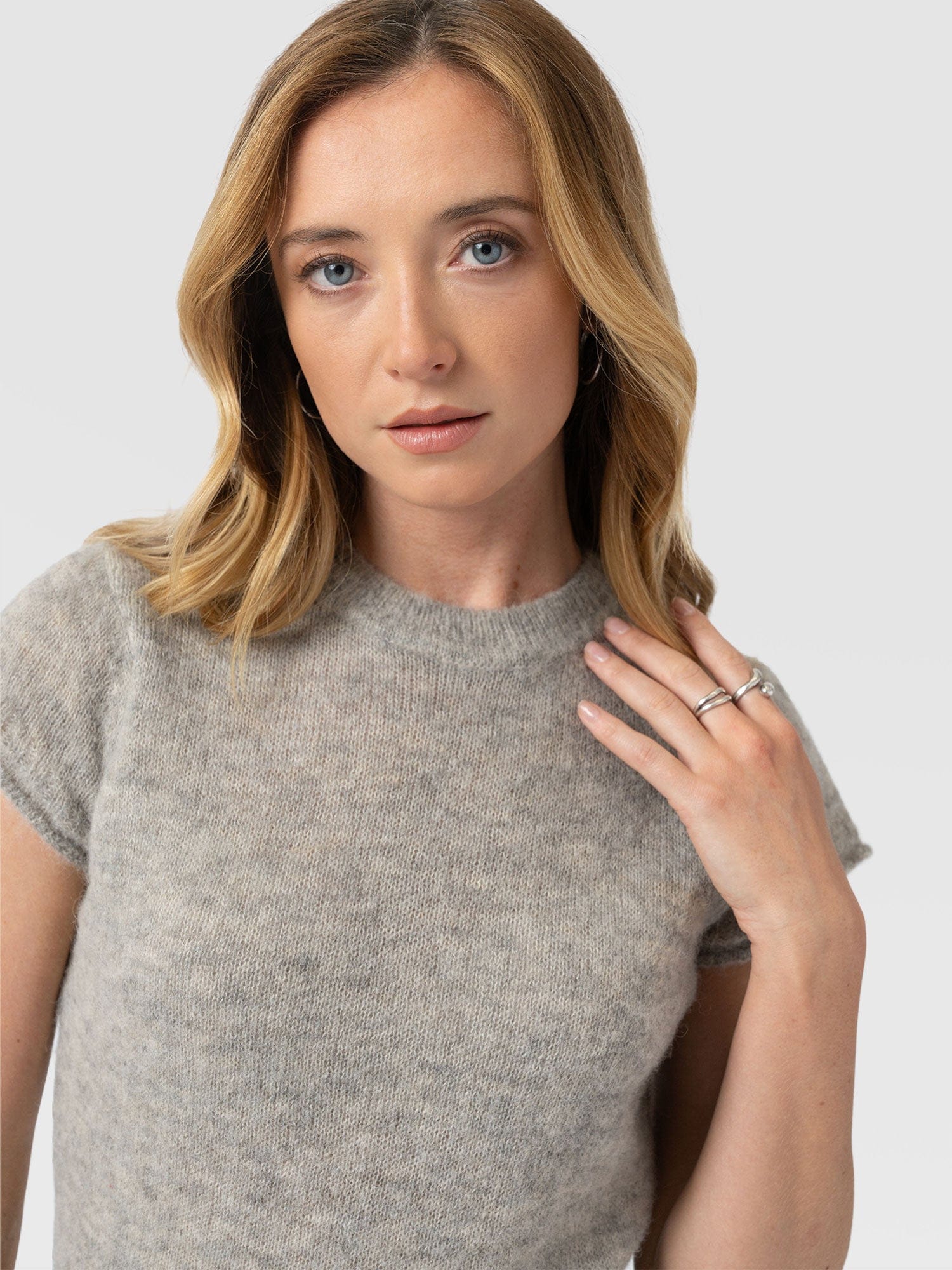 Ariella Baby Tee - Grey - Image 5