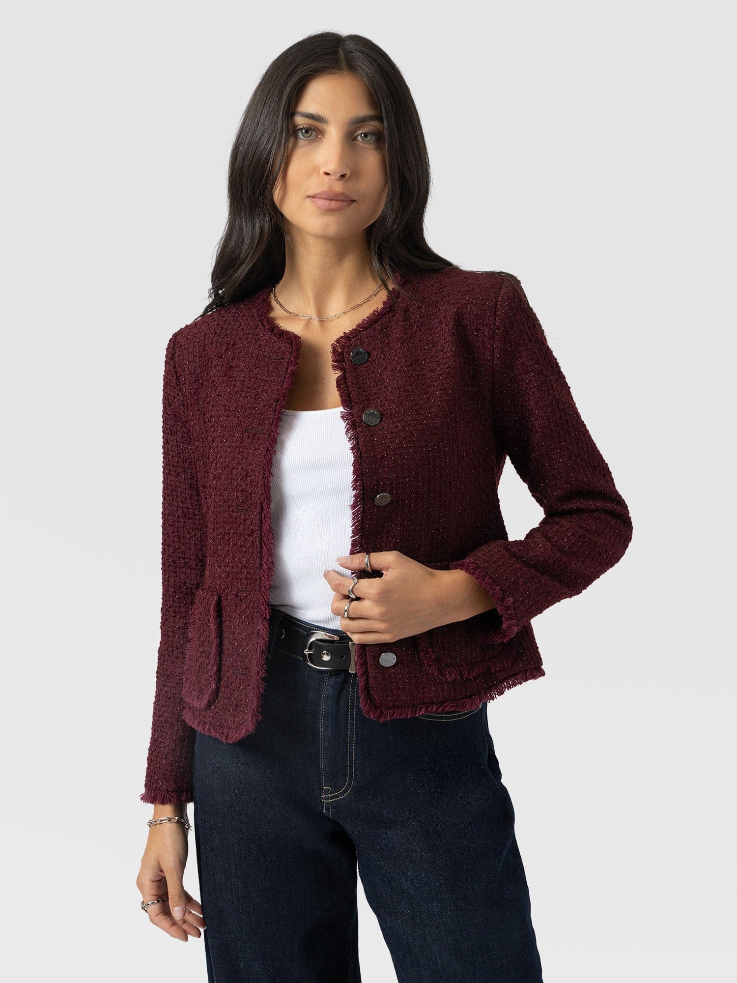 Ashby Jacket - Maroon - Image 2