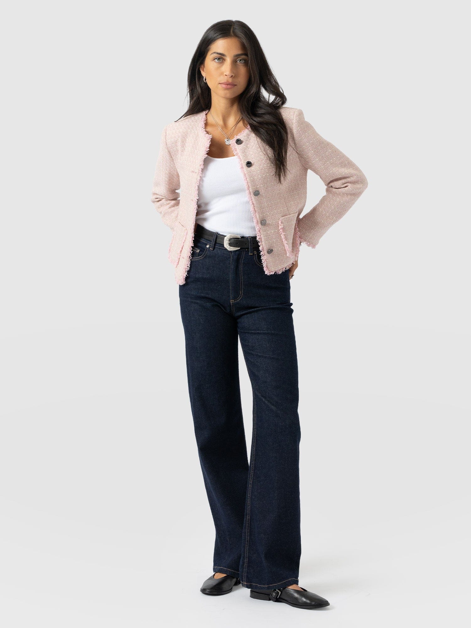 Ashby Jacket - Pale Pink - Image 2