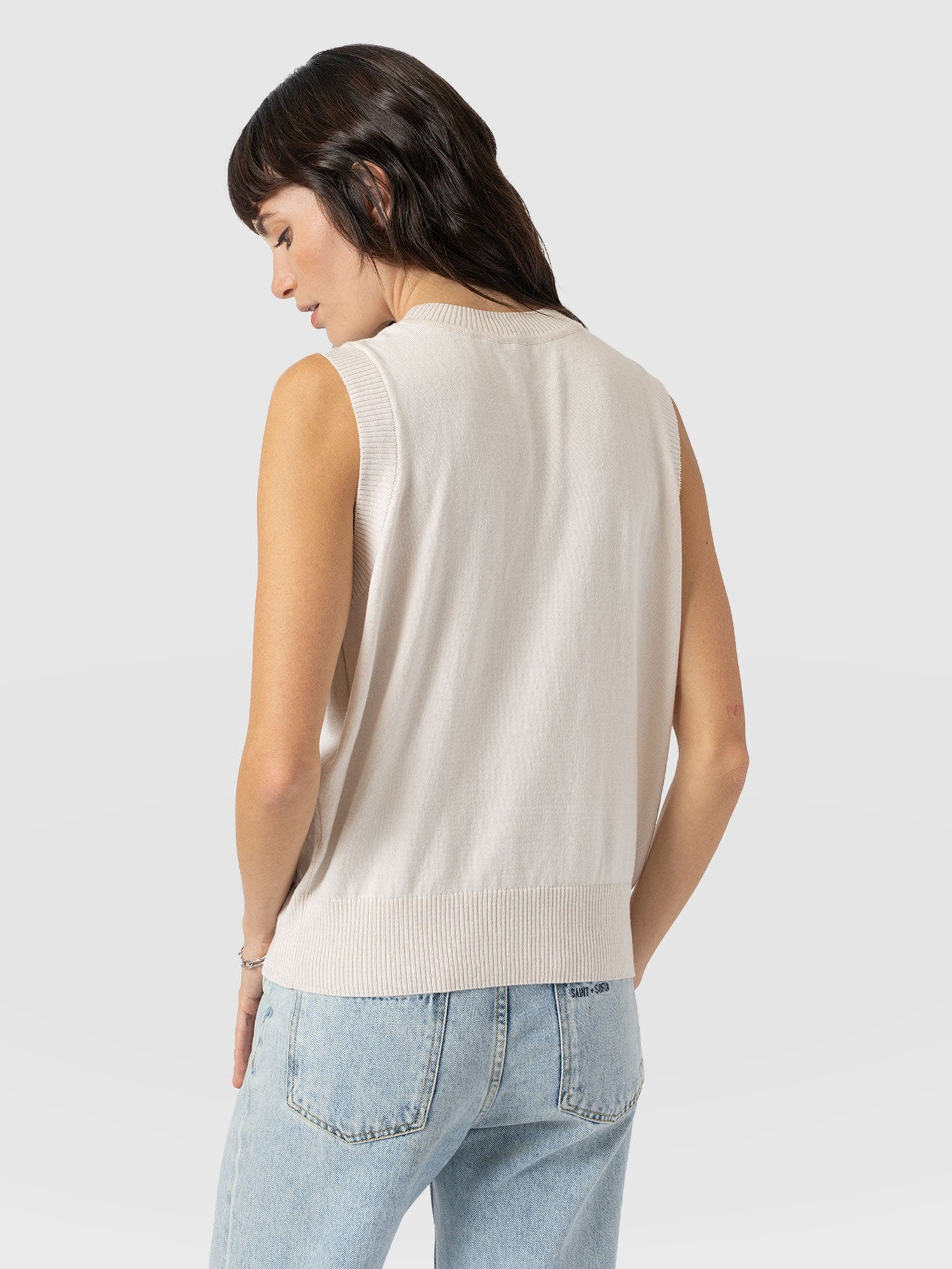 Astra Knit Vest - Cream - Image 6