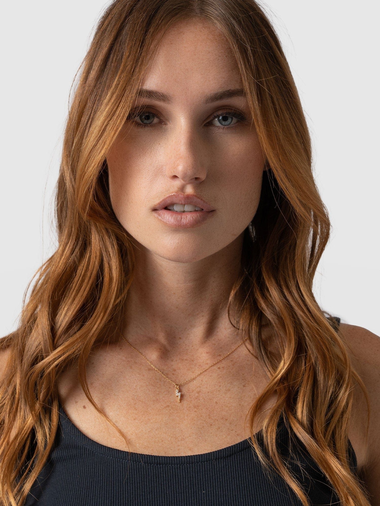 Astral Lightning Charm Necklace - Gold - Image 3