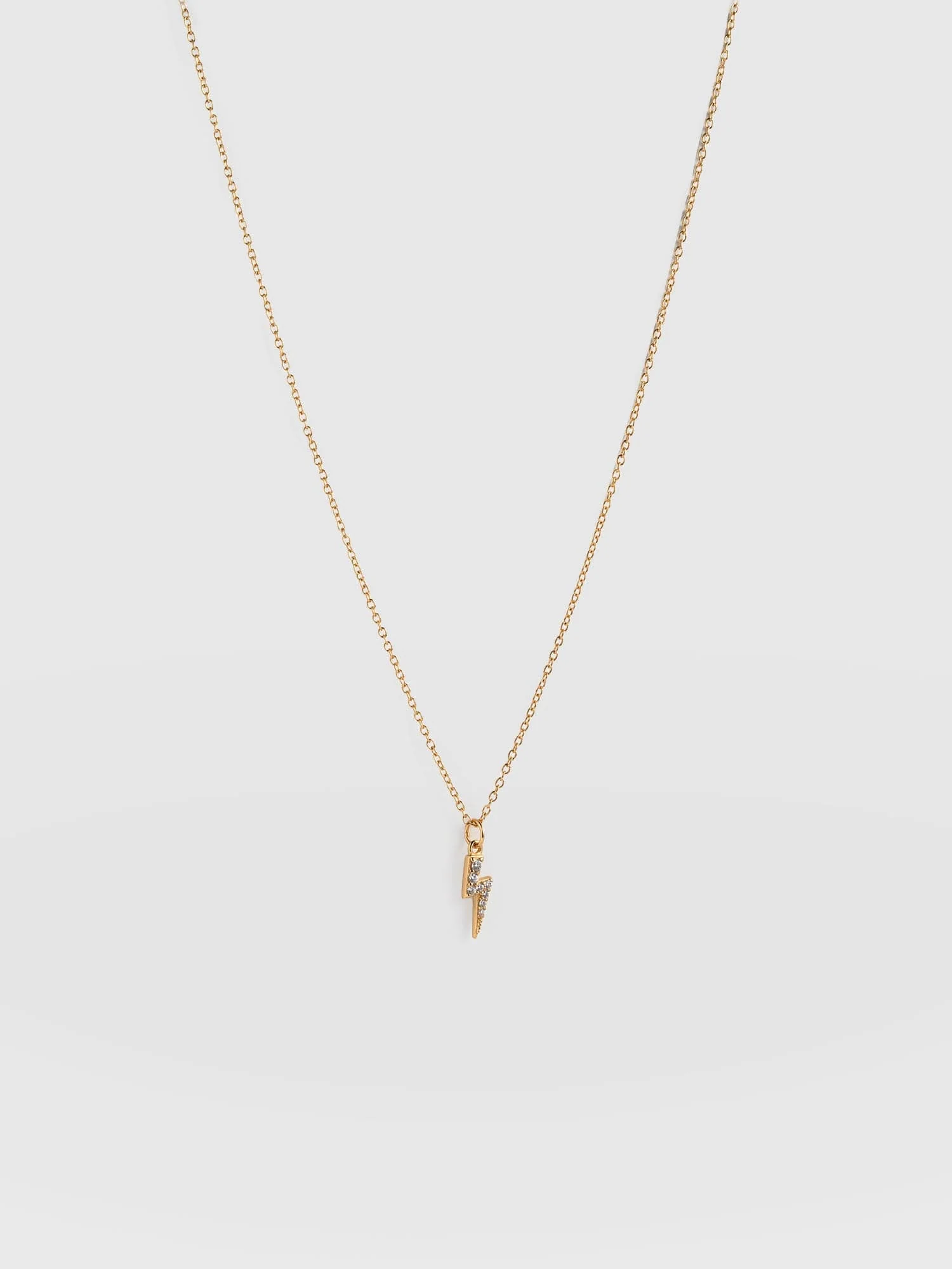 Astral Lightning Charm Necklace - Gold - Image 5