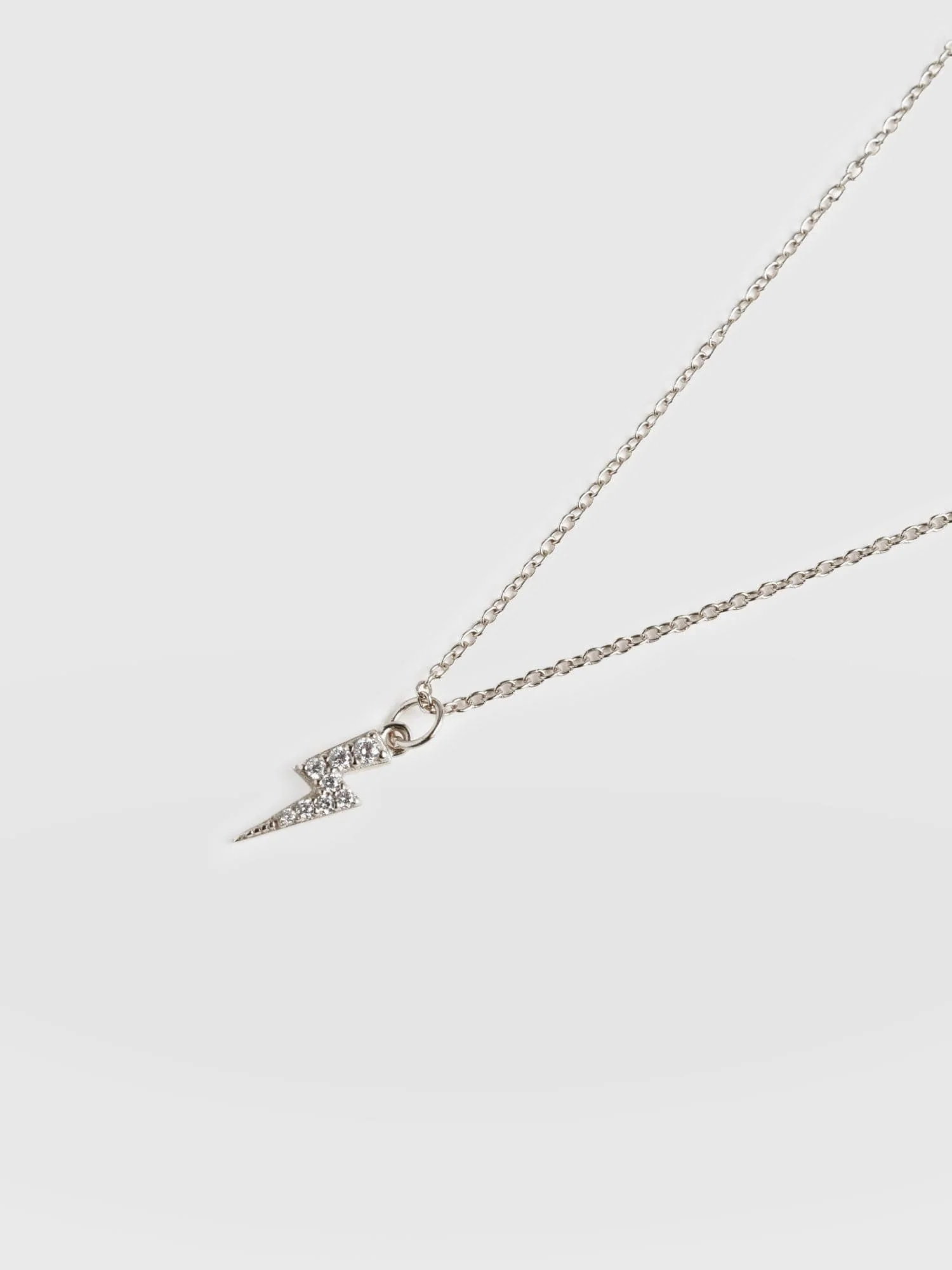 Astral Lightning Charm Necklace - Silver - Image 2