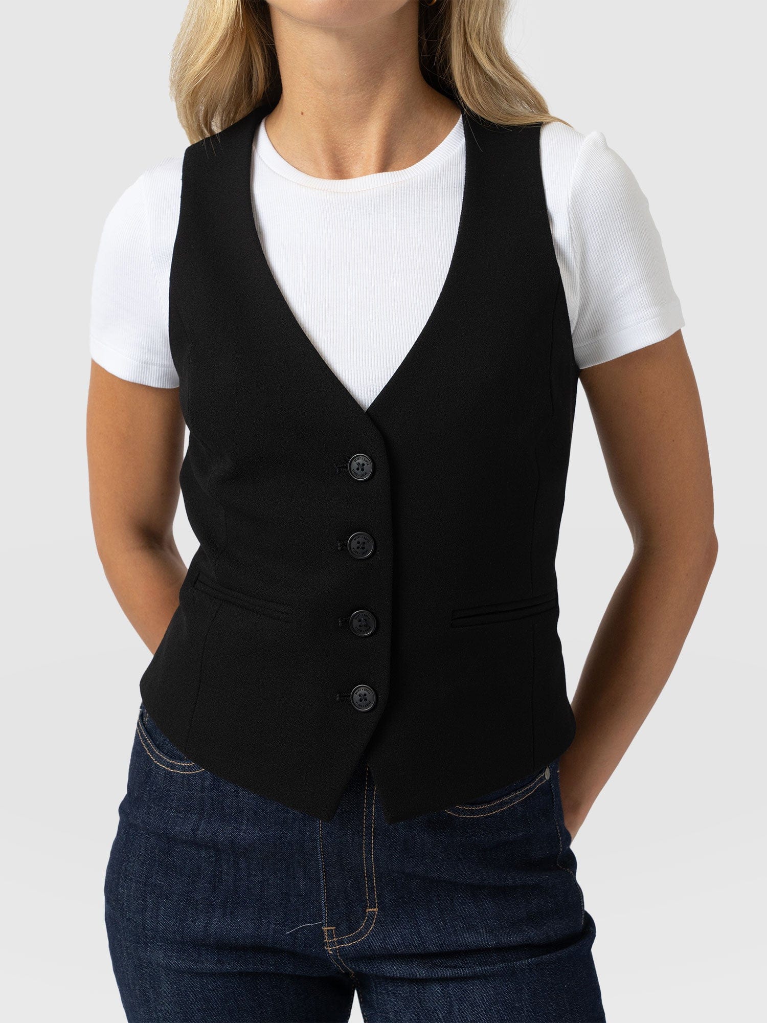 Astrid Waistcoat - Black - Image 3