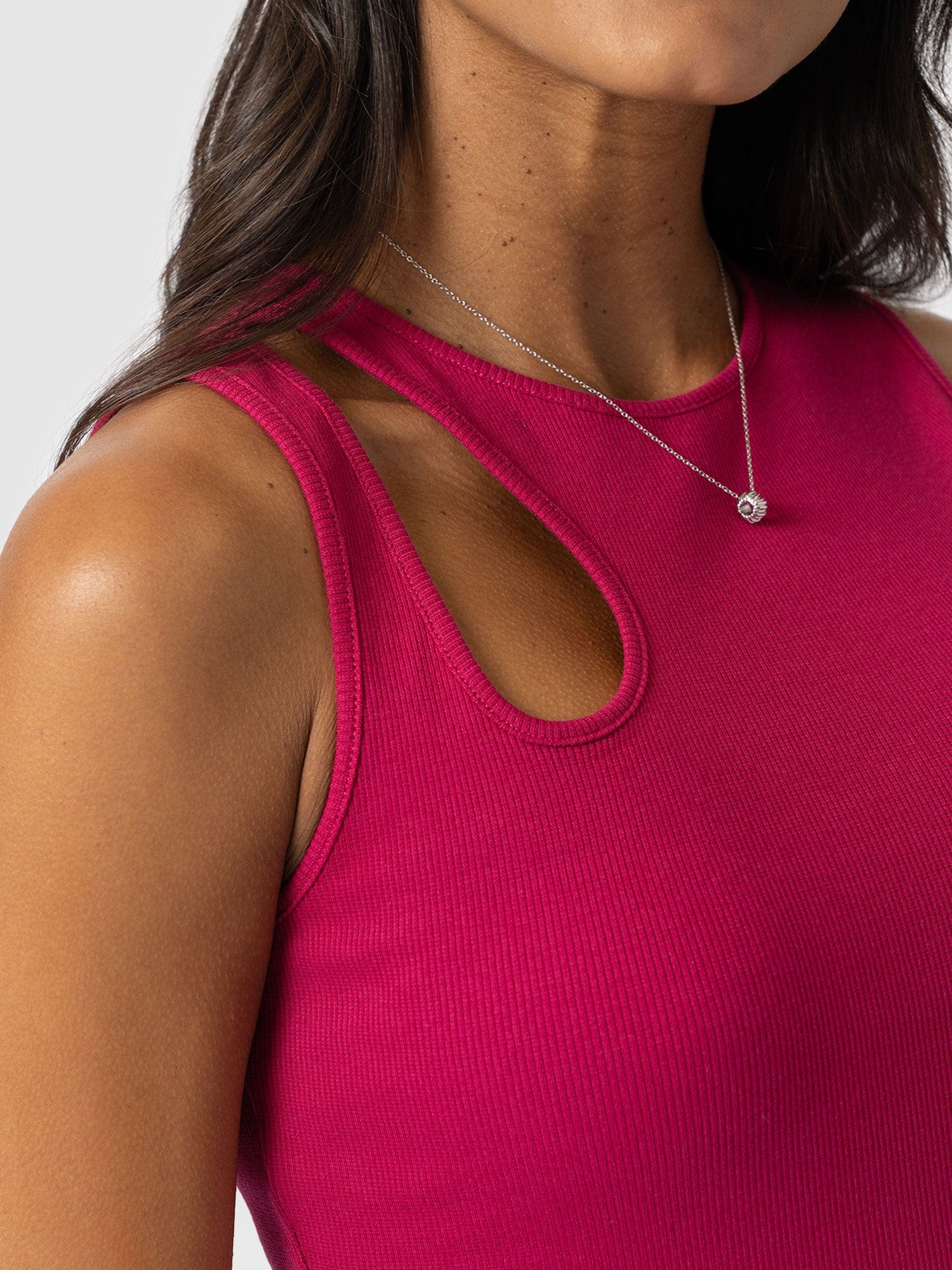 Axel Cut Out Dress - Fuchsia Pink - Image 5