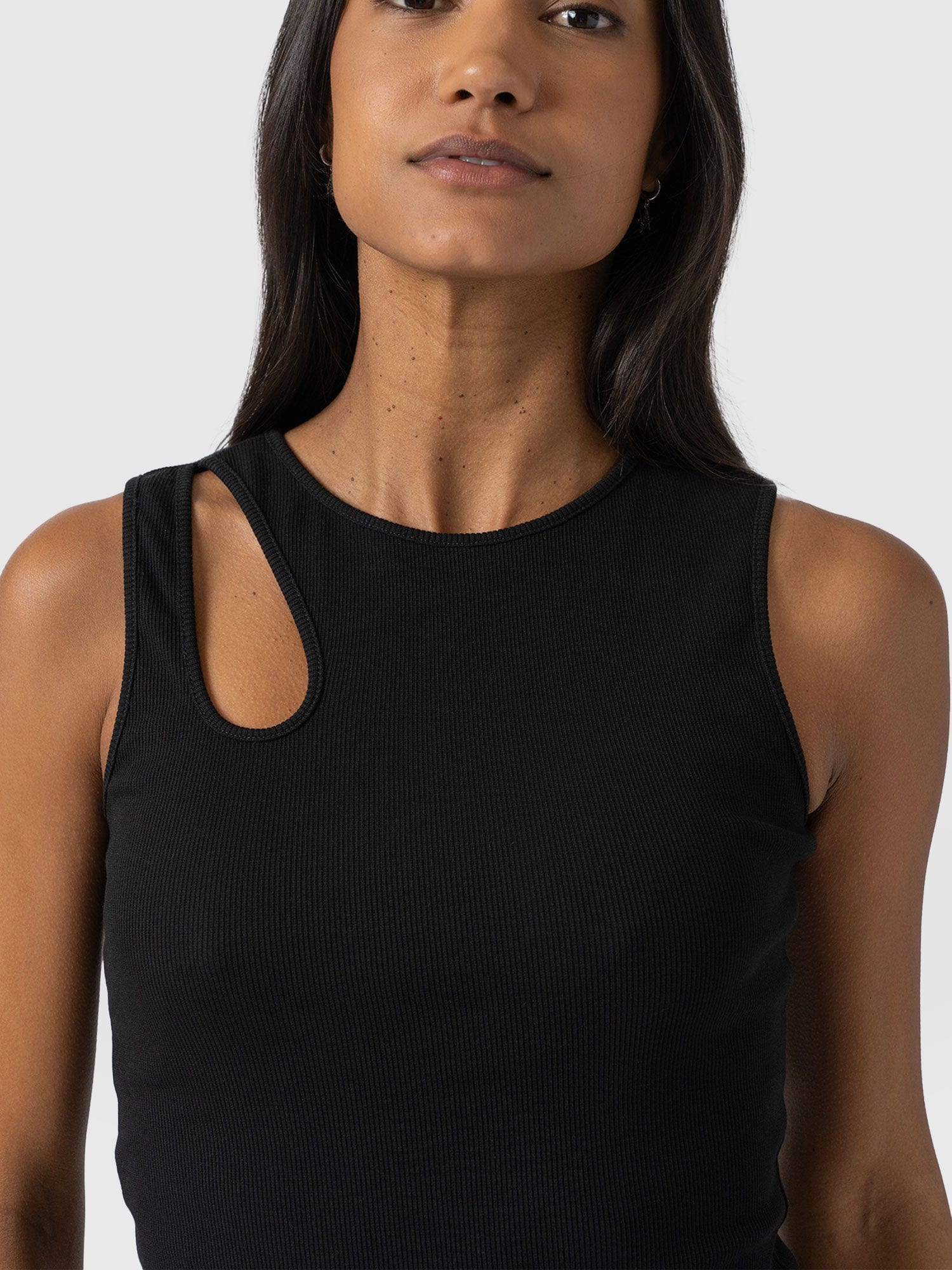 Axel Cut Out Vest - Black - Image 4
