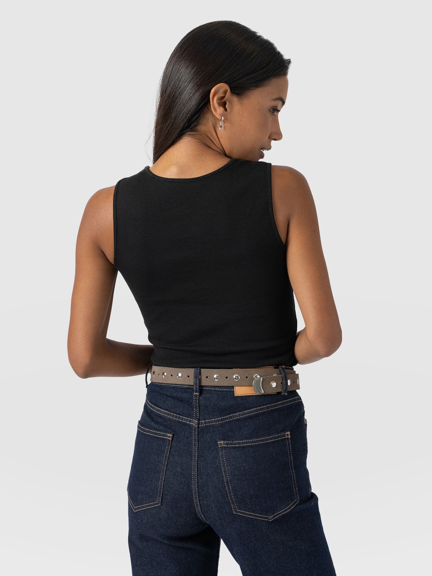 Axel Cut Out Vest - Black - Image 6
