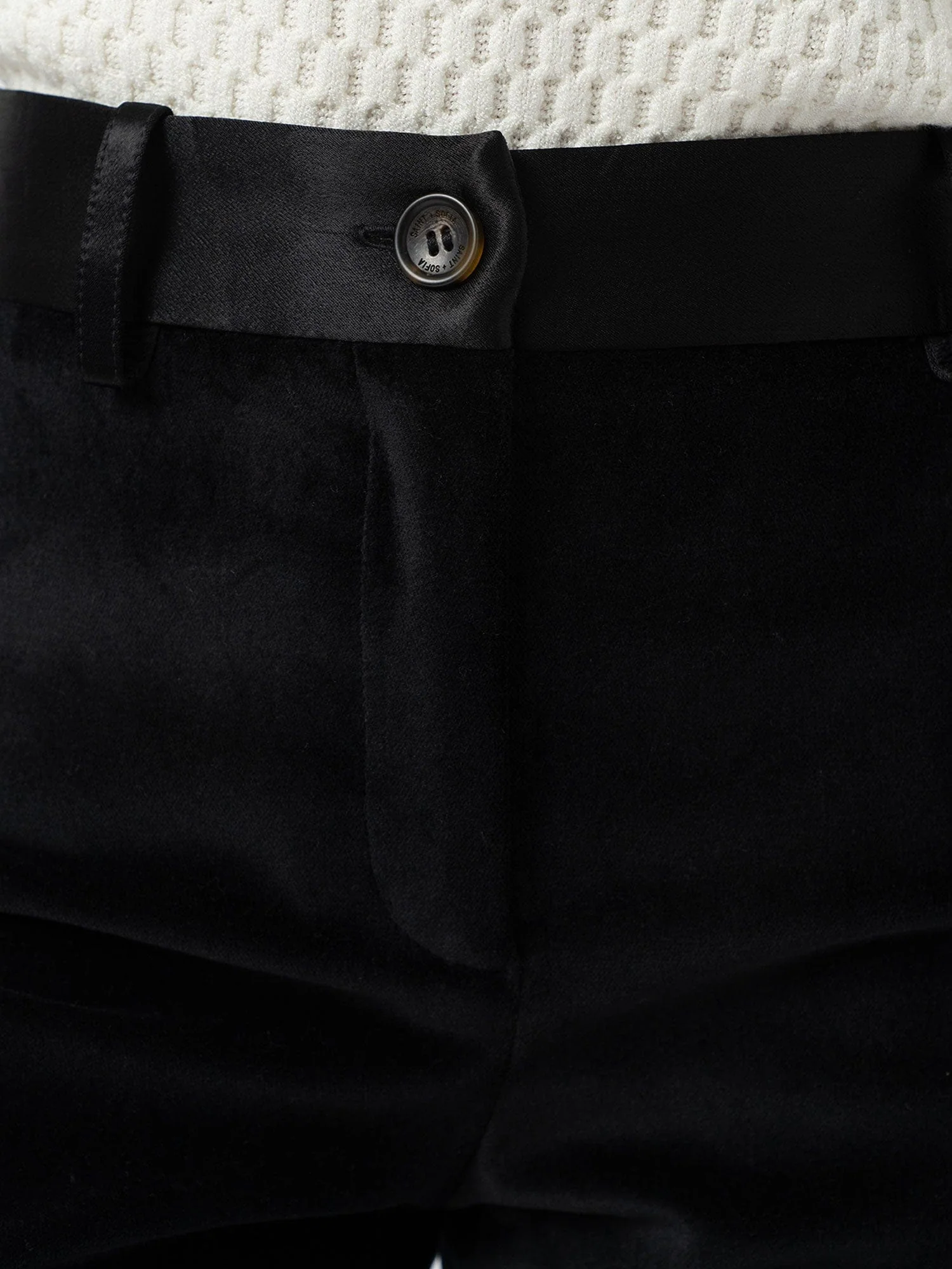 Axel Flared Pant - Black Velvet - Image 5