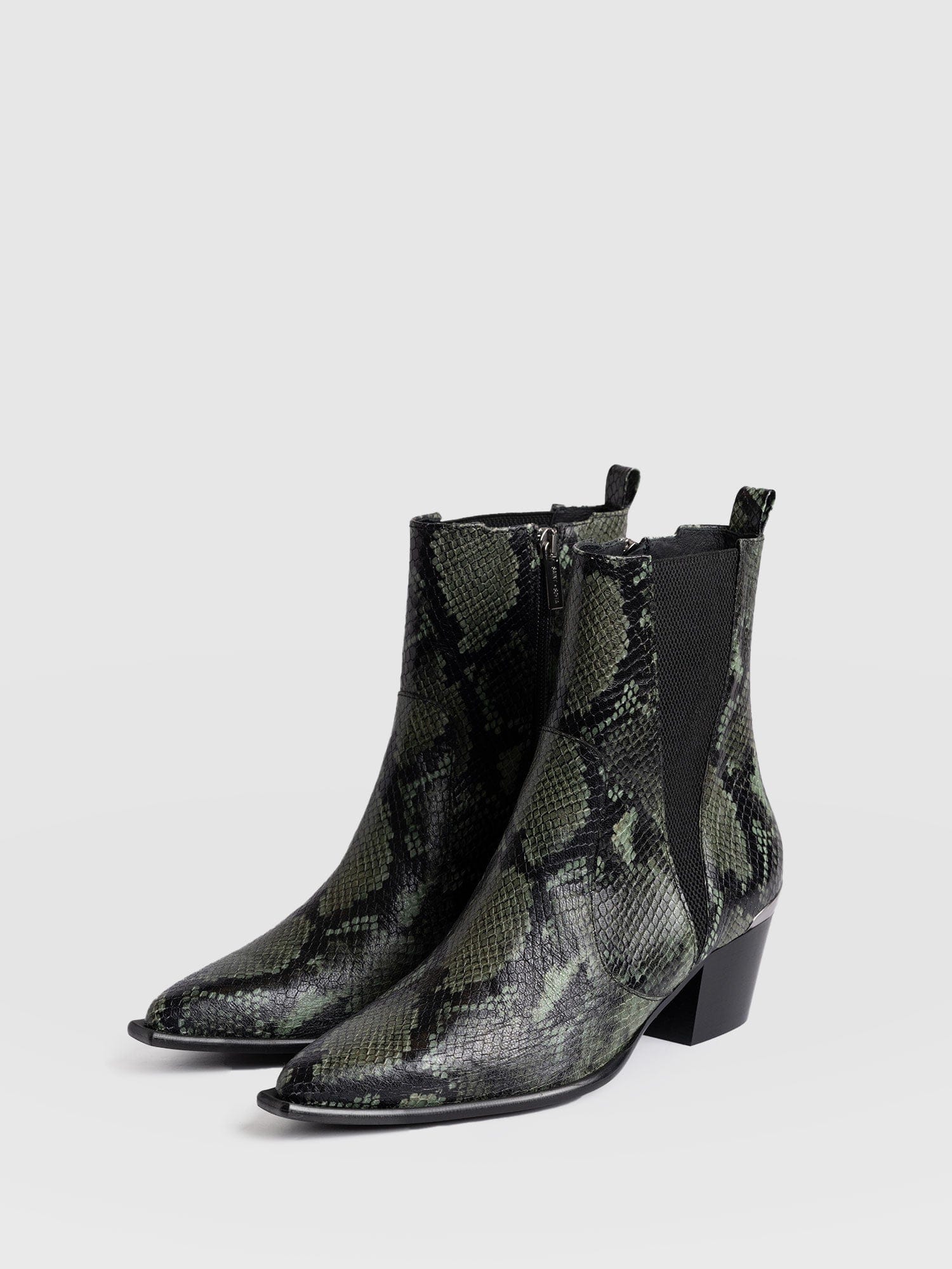 Billie Snake Boot - Green - Image 3