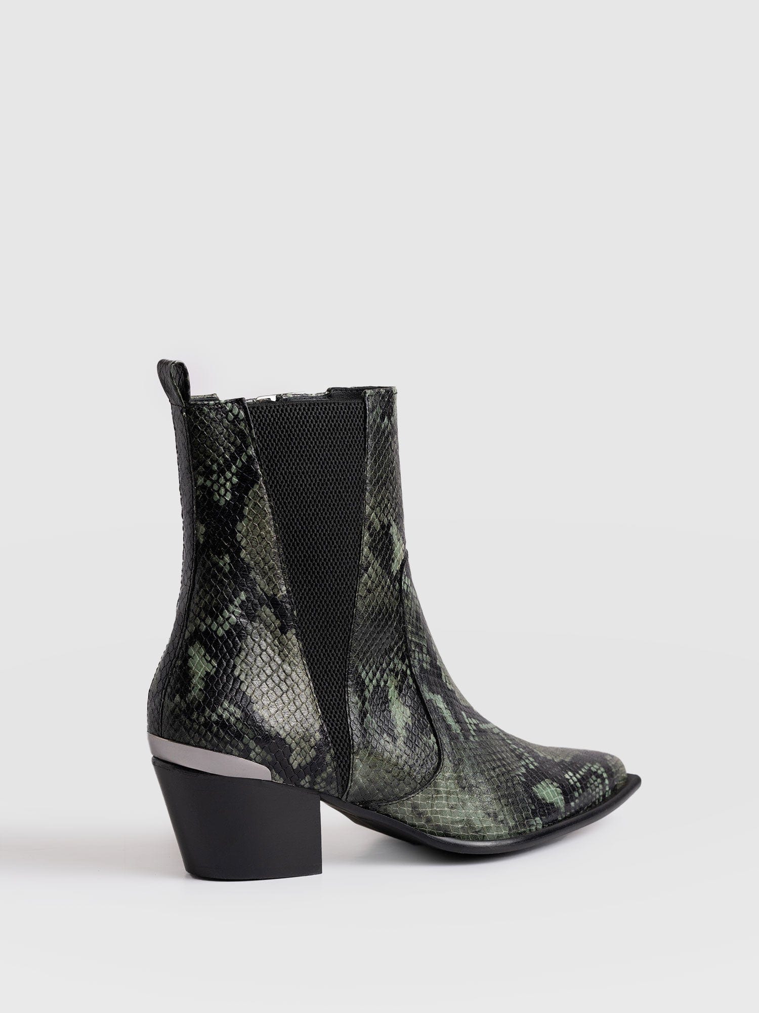 Billie Snake Boot - Green - Image 5