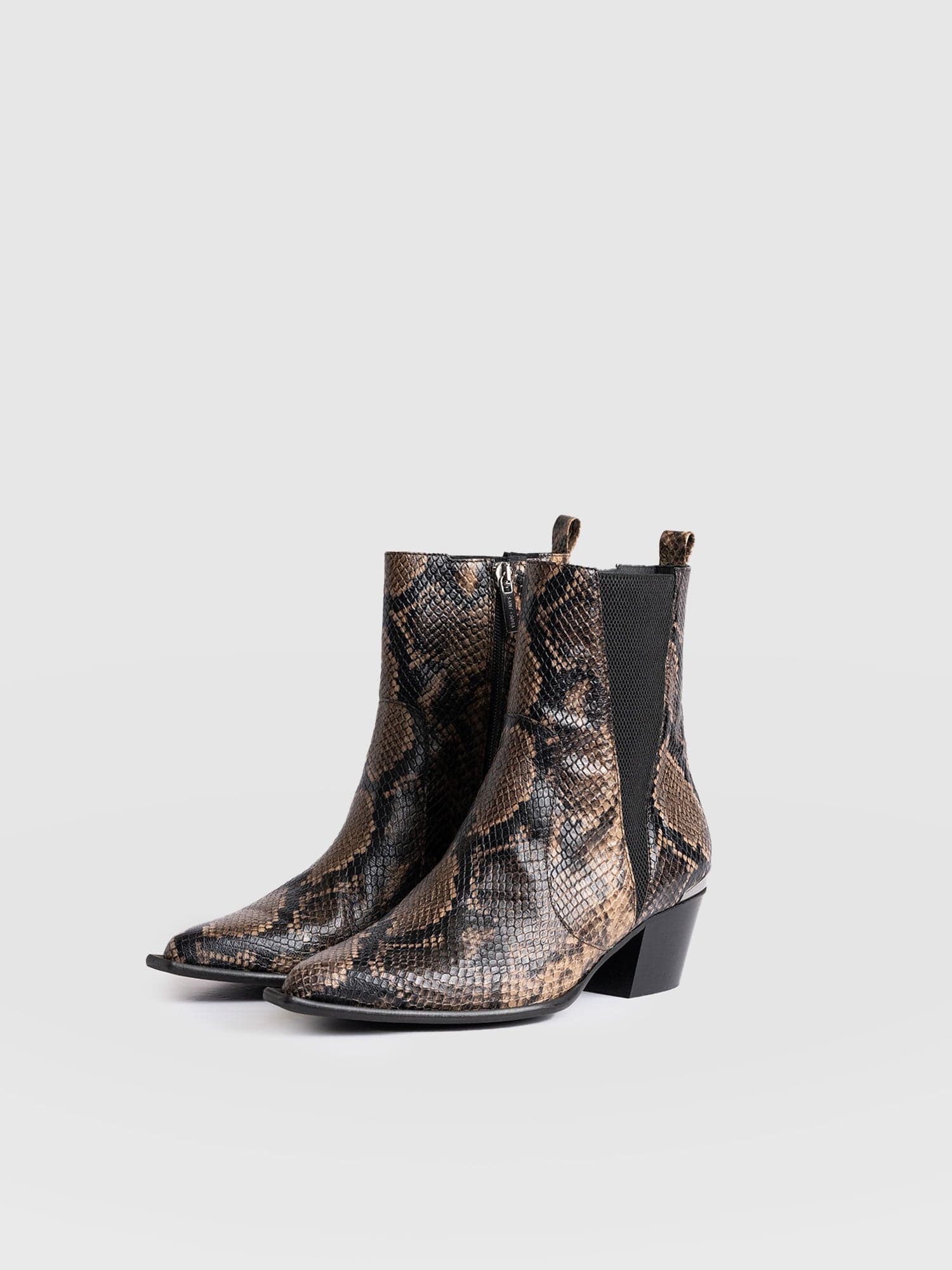 Billie Snake Boot - Taupe - Image 5