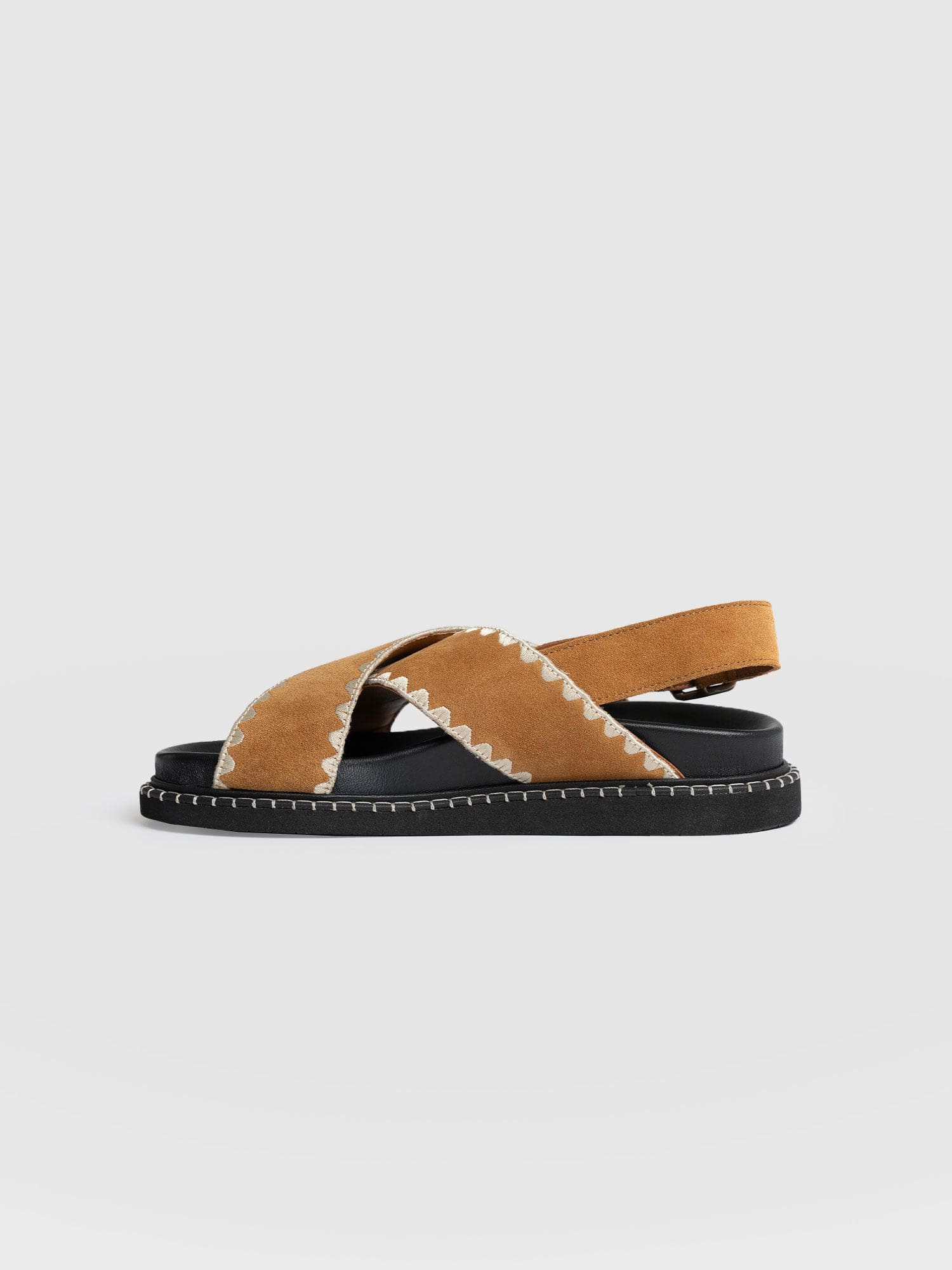 Bonnie Cross Over Sandals - Tan - Image 2