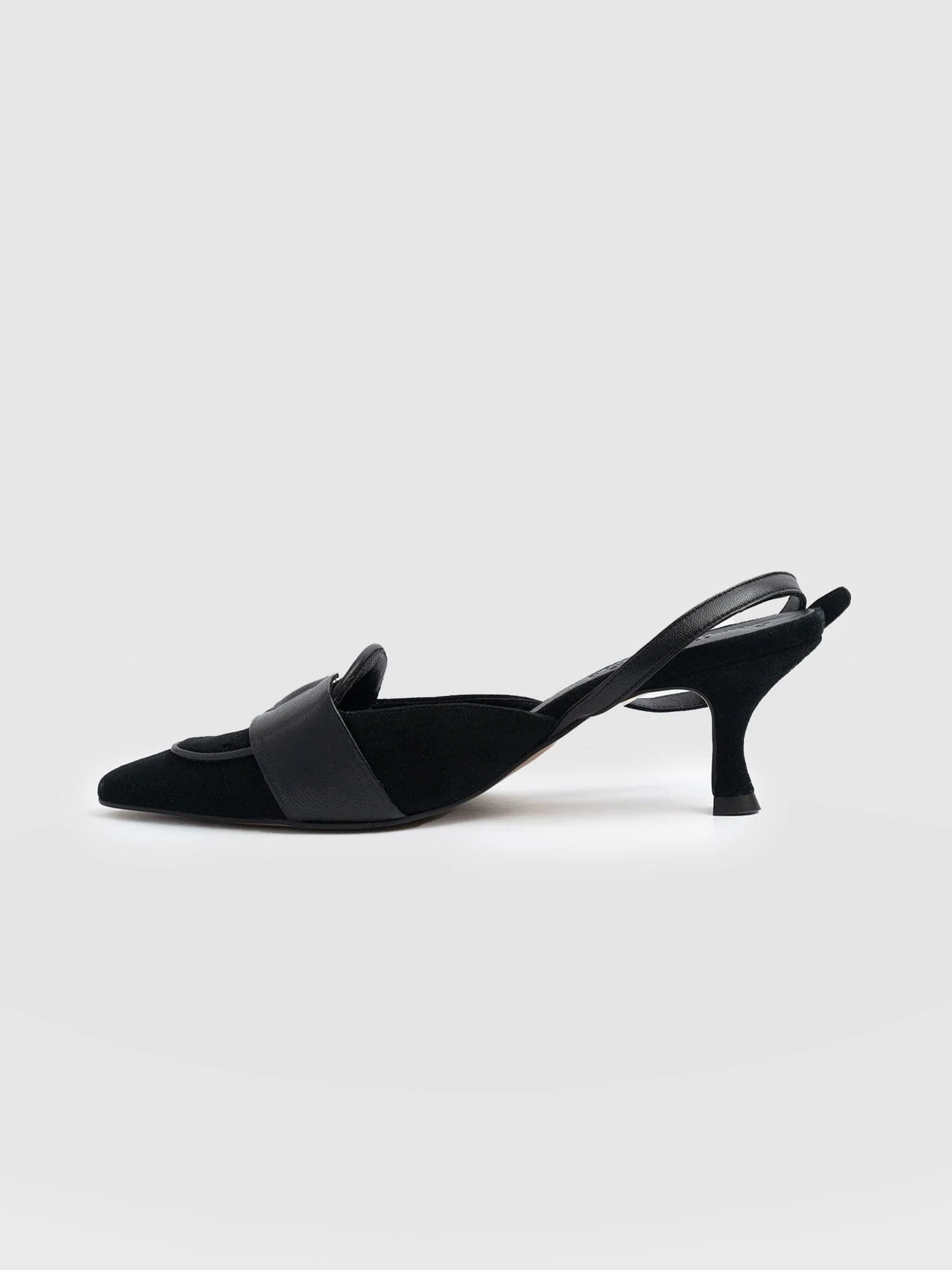 Bridget Sling Back Heels - Black - Image 2