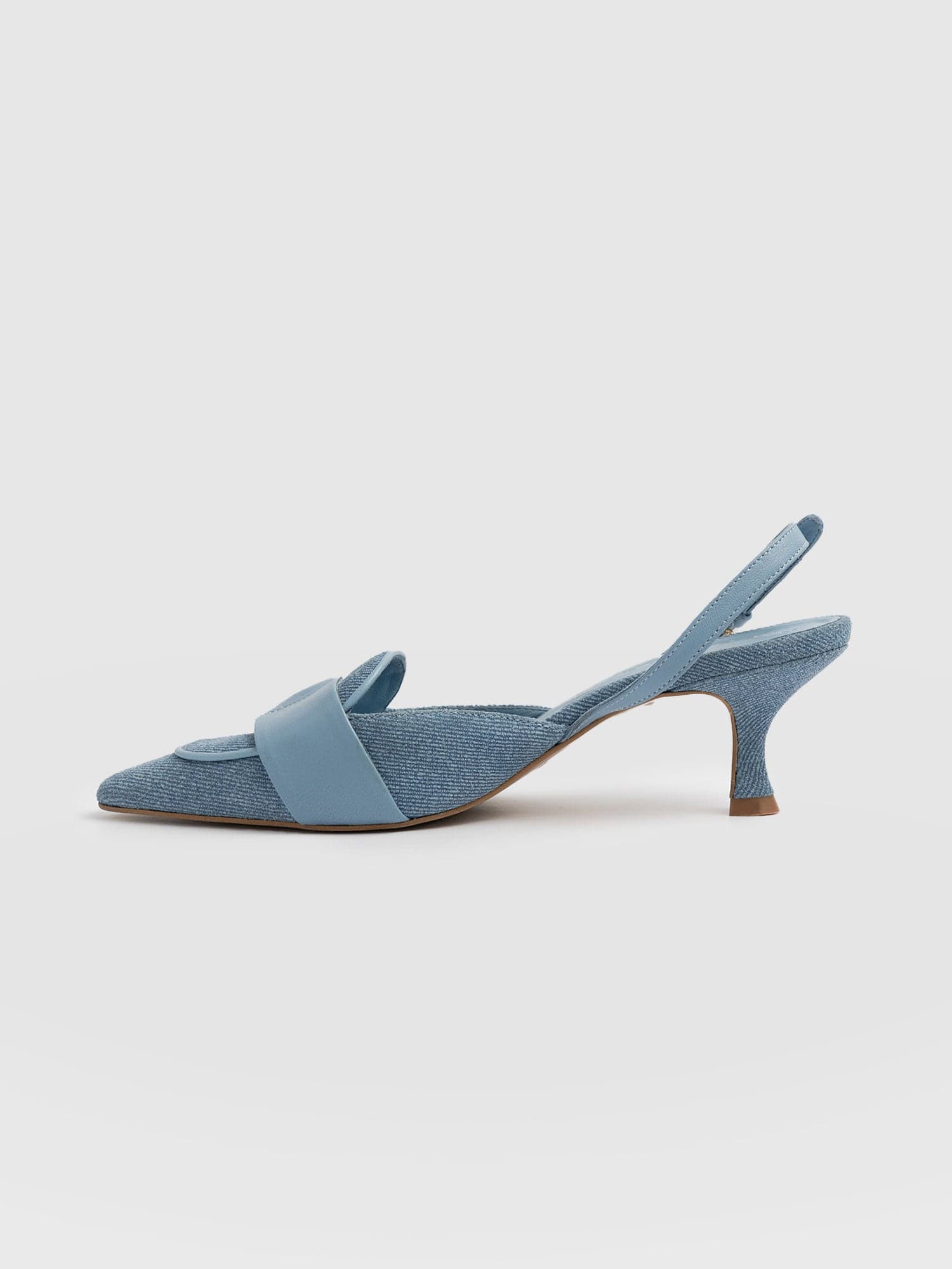 Bridget Sling Back Heels - Blue - Image 2
