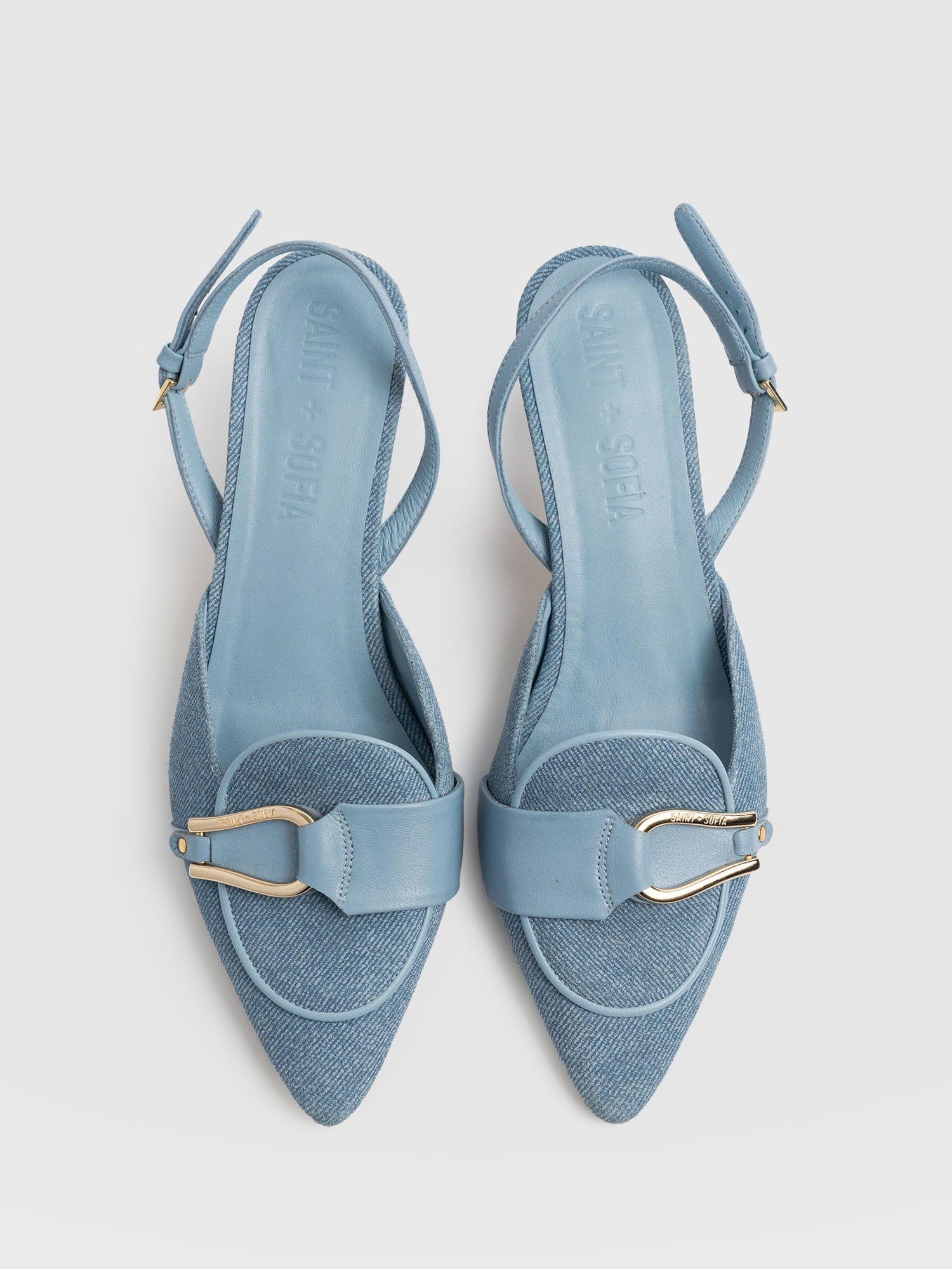 Bridget Sling Back Heels - Blue - Image 5