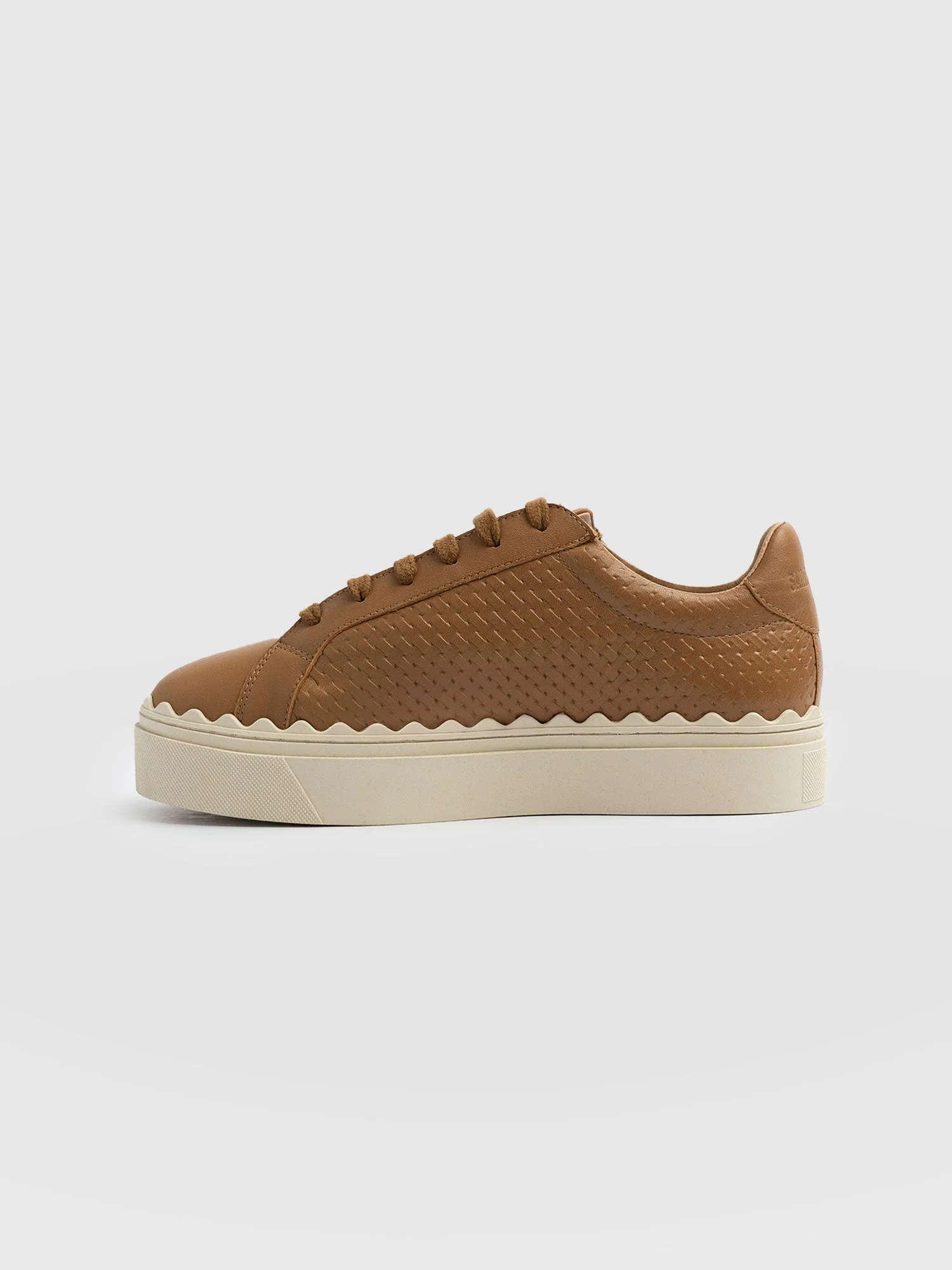 Brook Scallop Trainer - Tan - Image 2