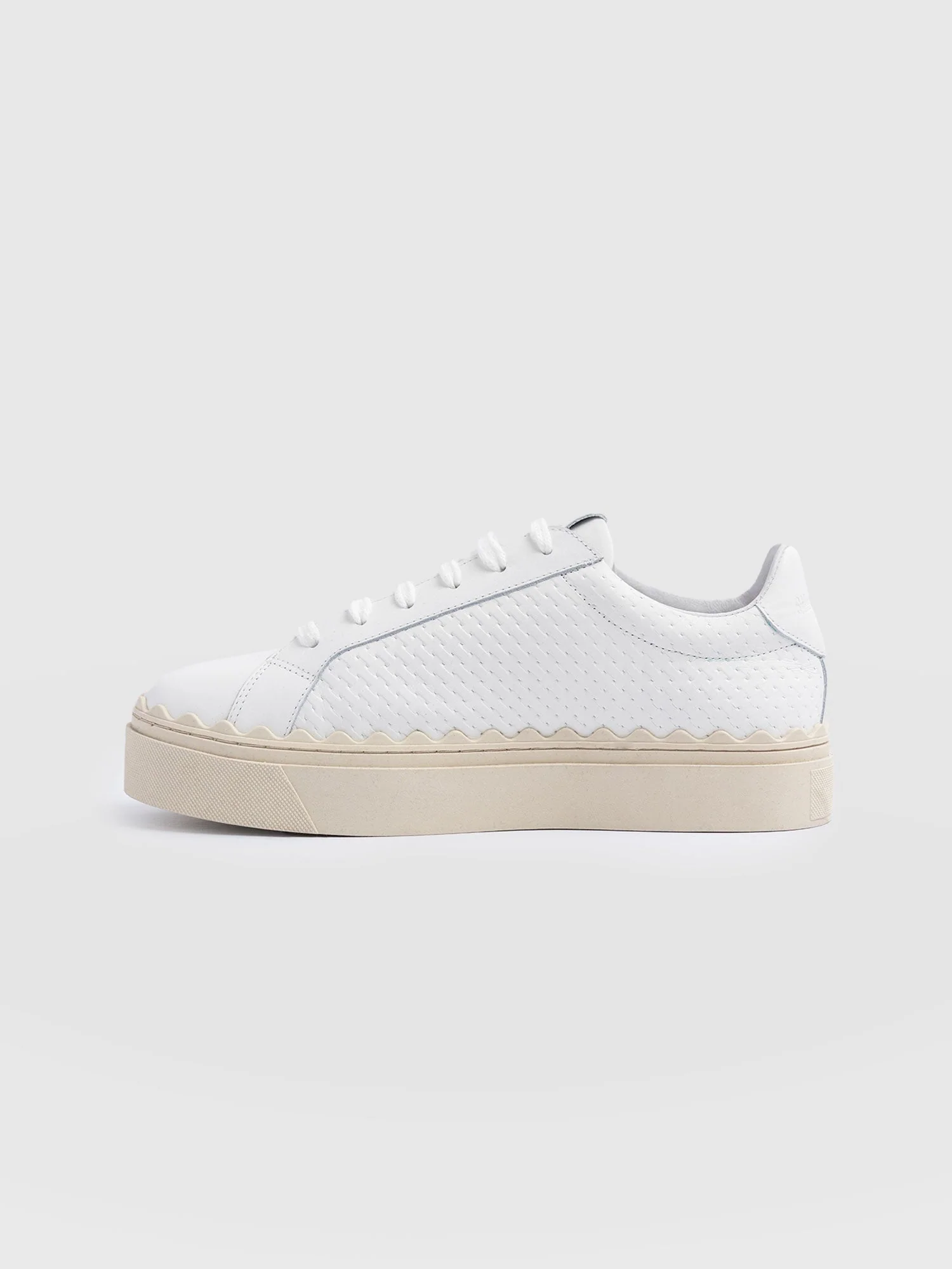 Brook Scallop Trainer - White - Image 2