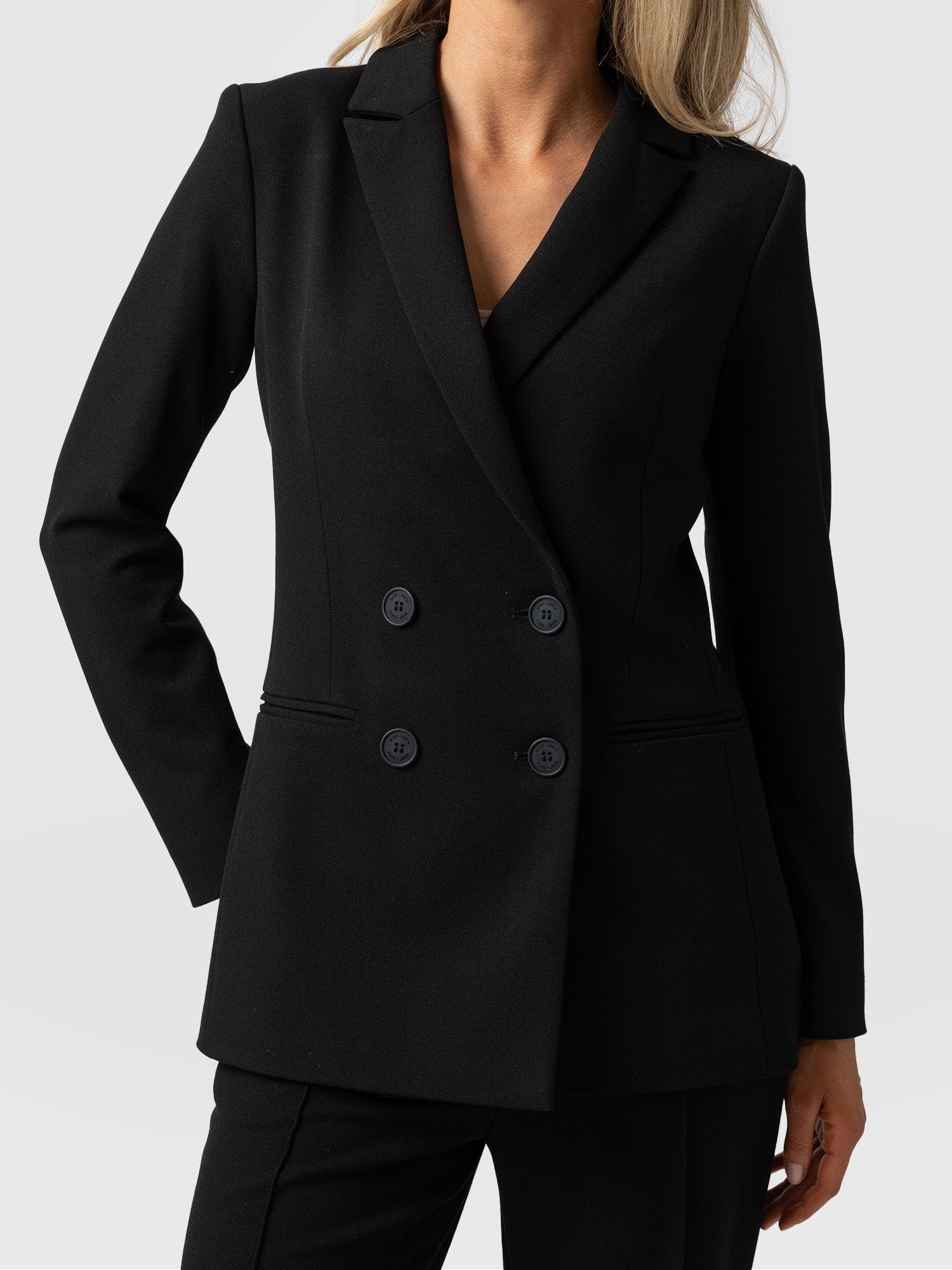 Cambridge Blazer Crepe - Black - Image 3