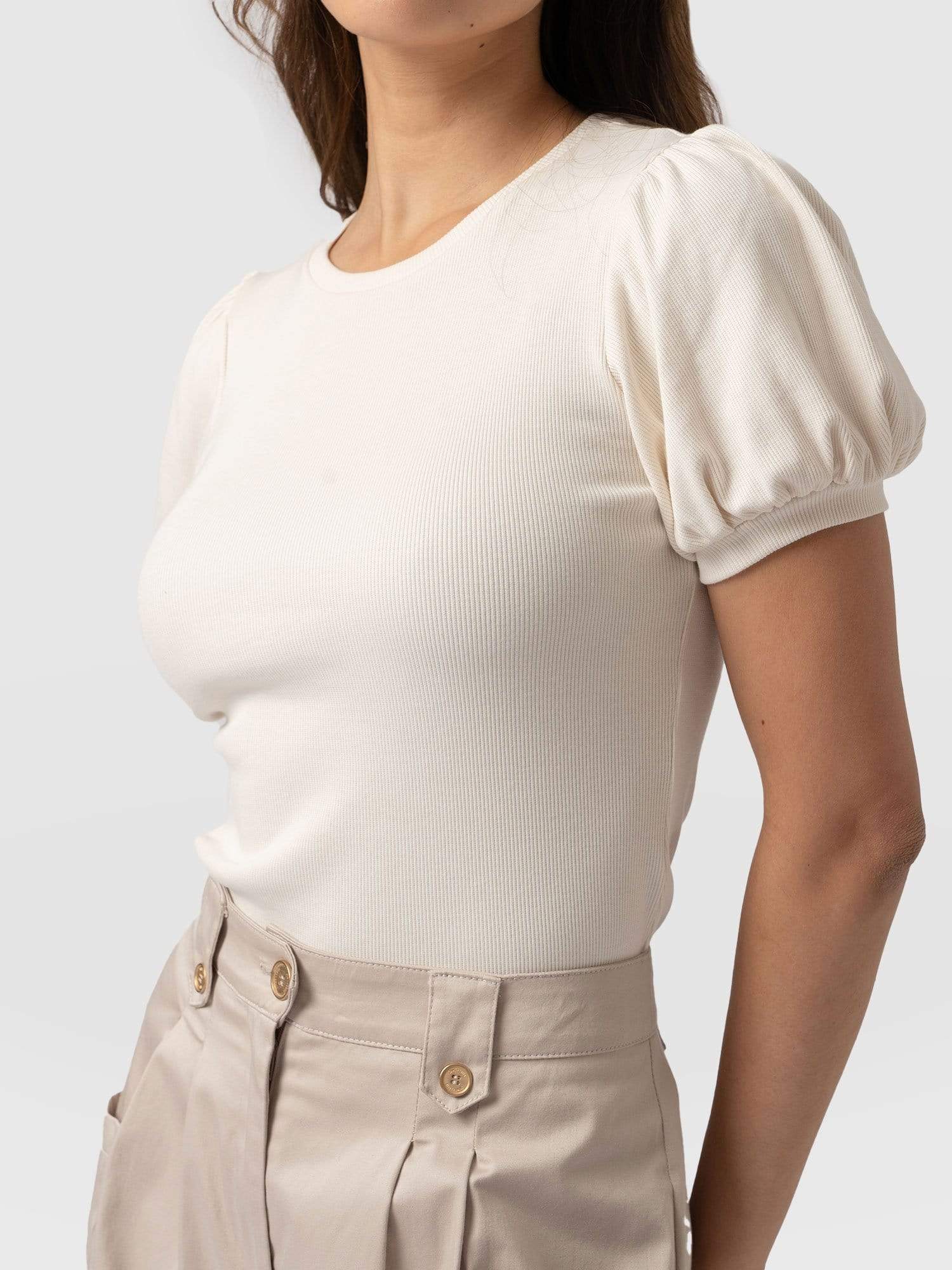 Cavendish Tee - Cream - Image 3