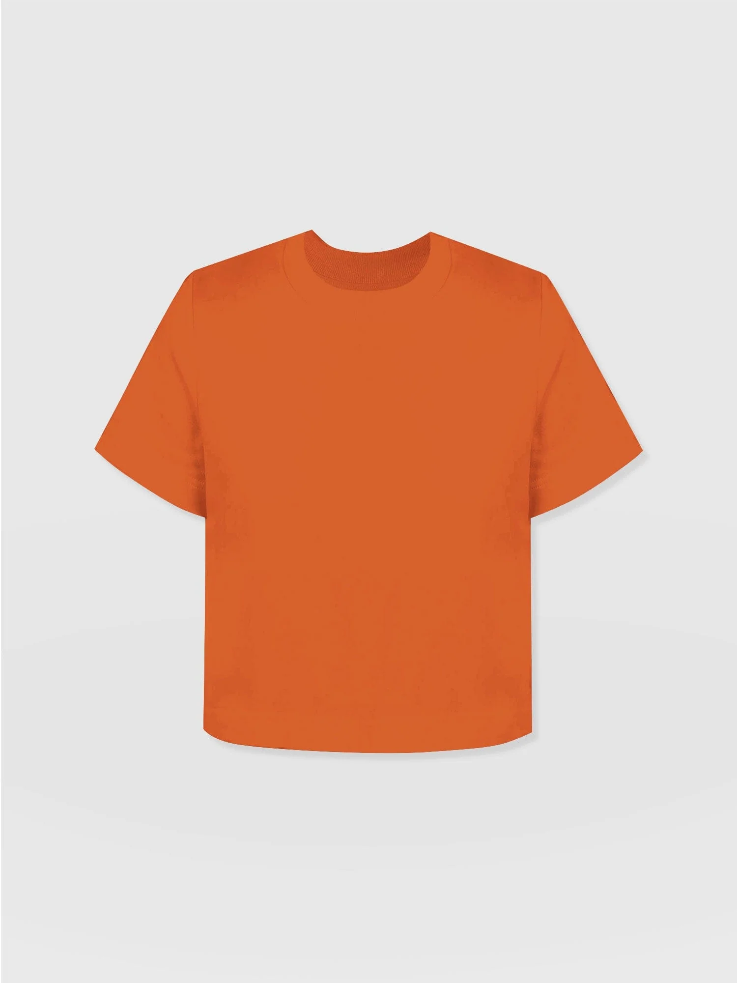 Chelsea Crew Neck Tee - Burnt Orange - Image 7