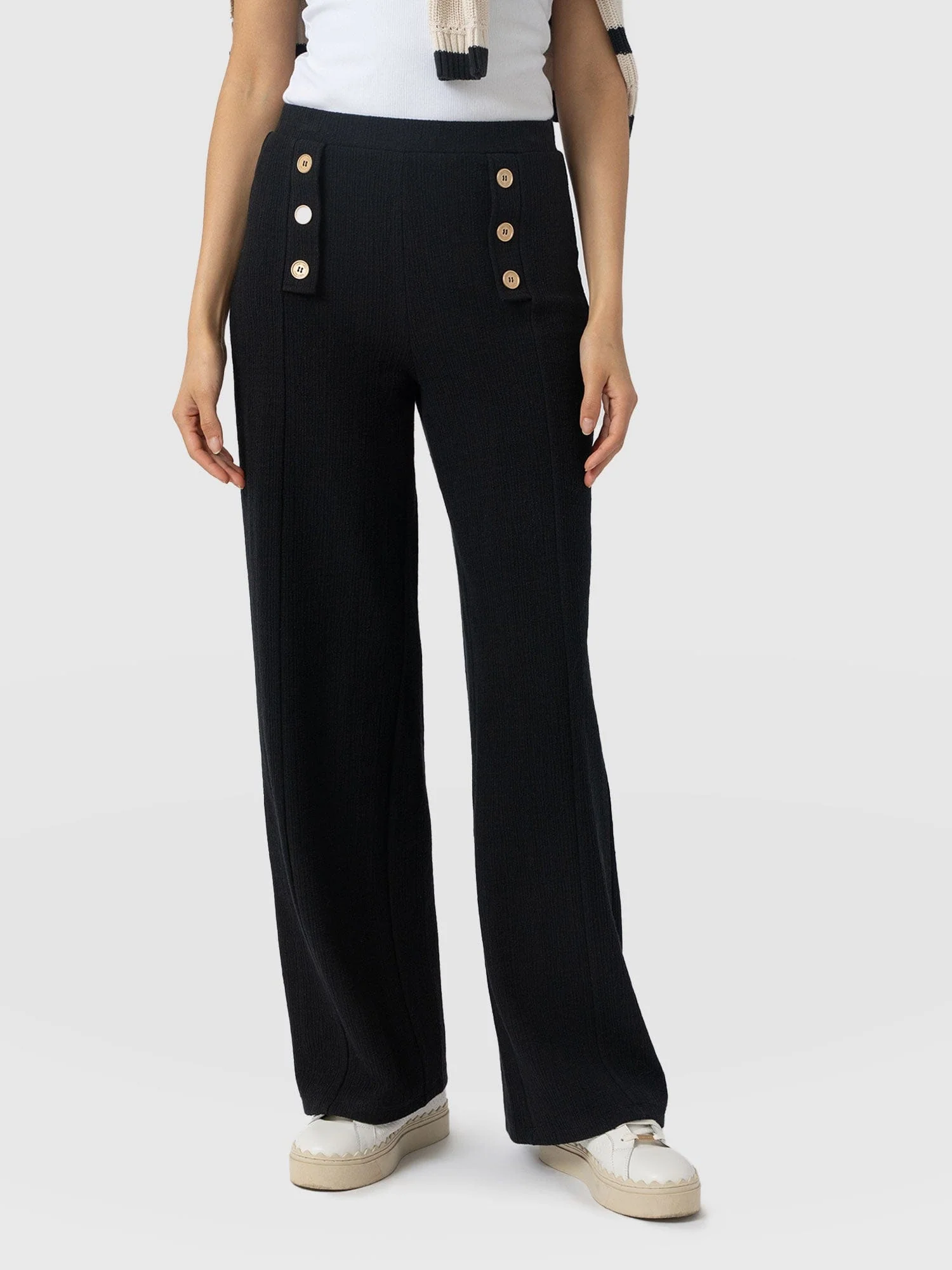 Chelsea Pant - Black Textured - Image 3