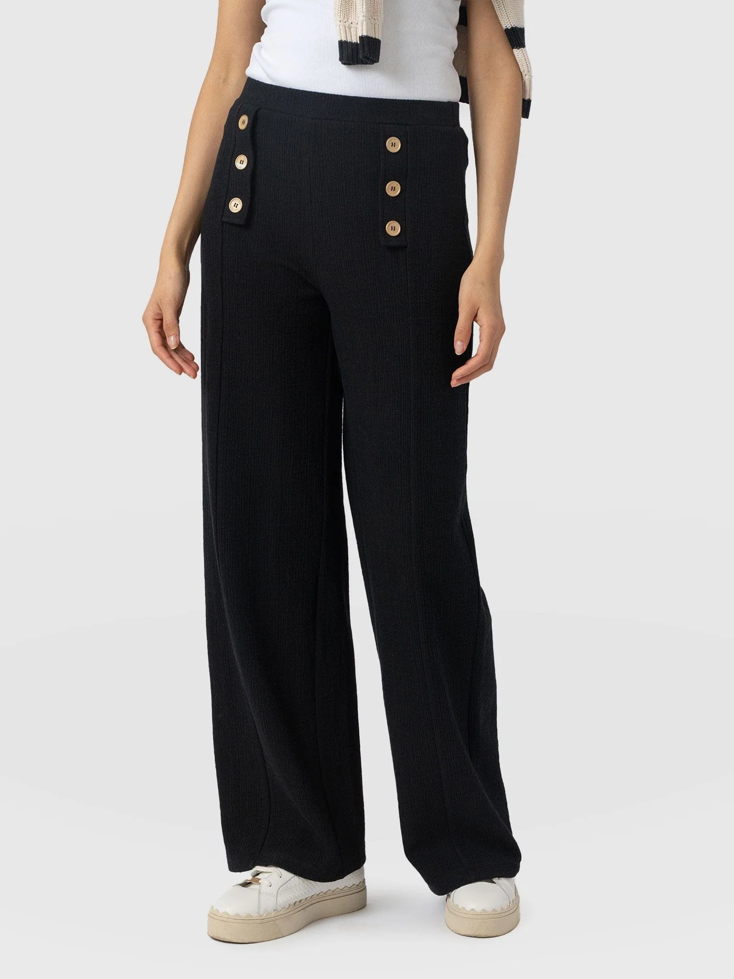 Chelsea Pant - Black Textured - Image 4