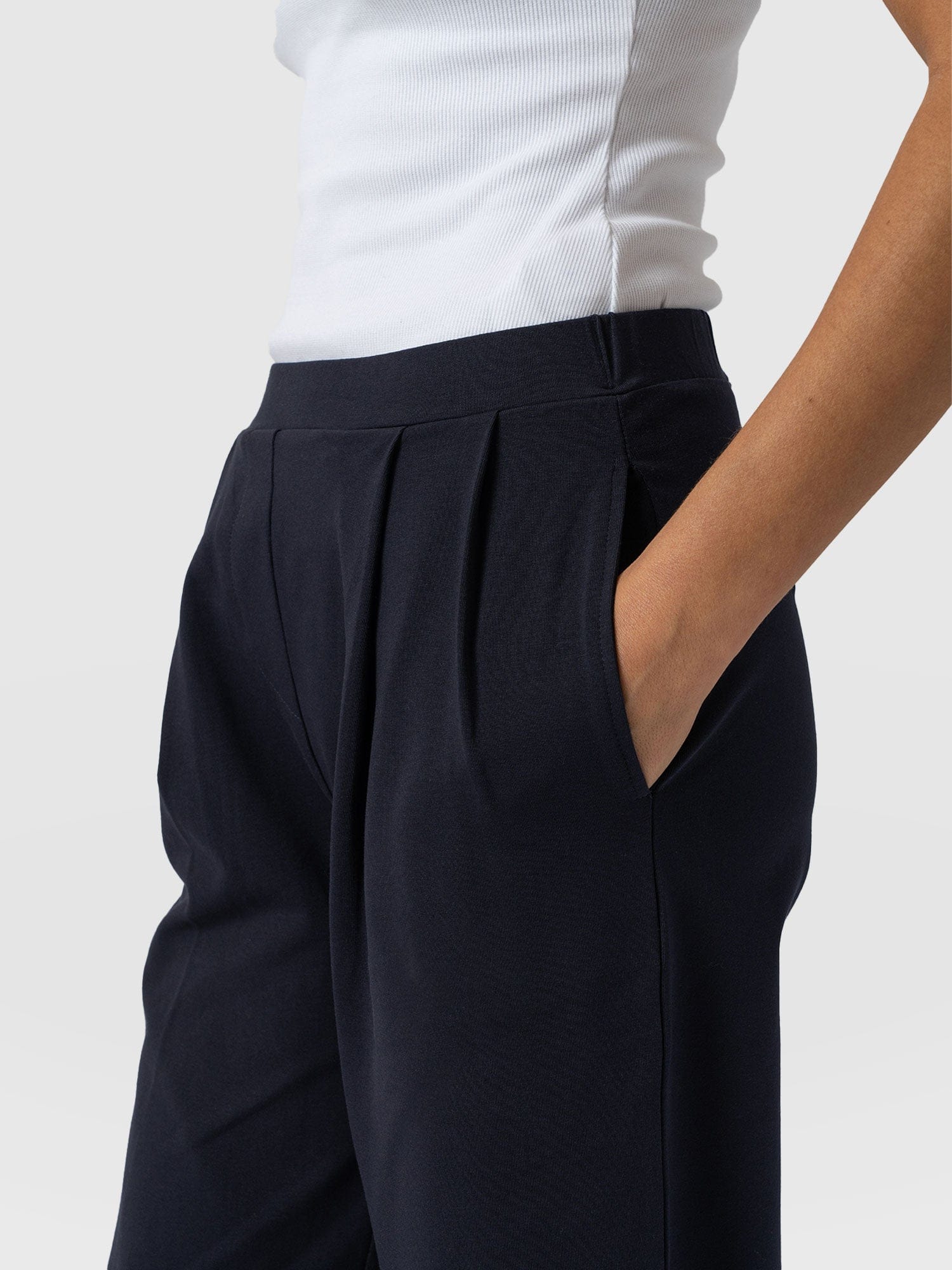 City Culotte - Navy Pleats - Image 5