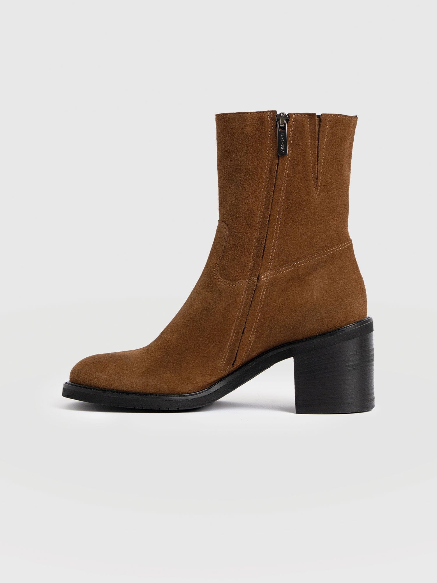 Dakota Ankle Boot - Camel Suede - Image 2