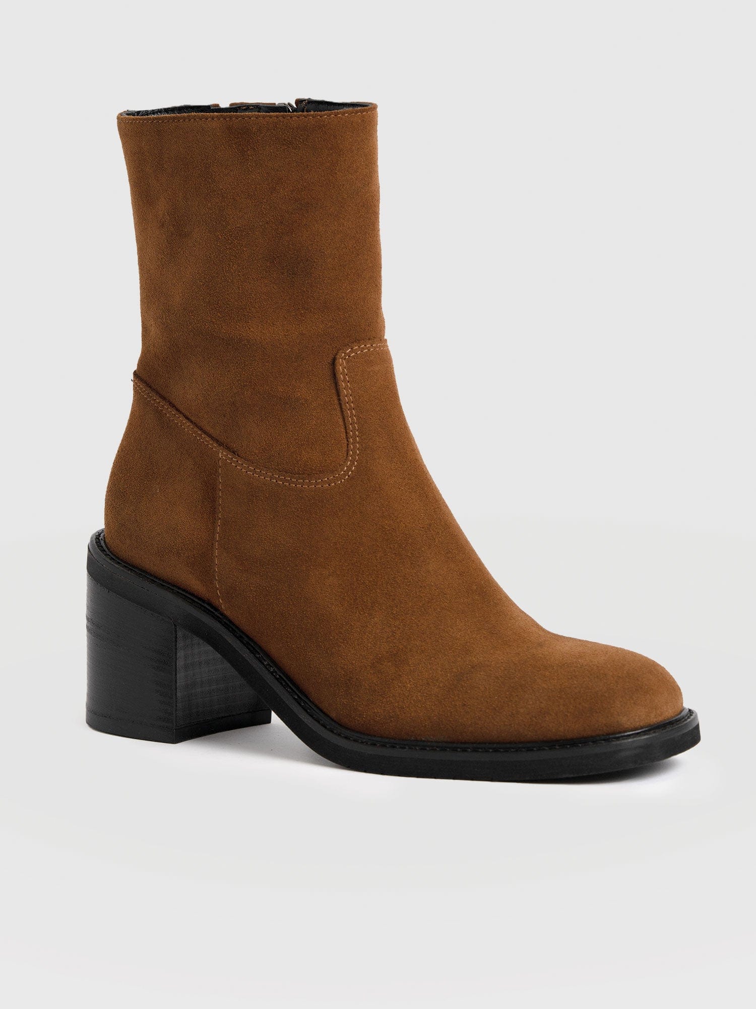 Dakota Ankle Boot - Camel Suede - Image 5