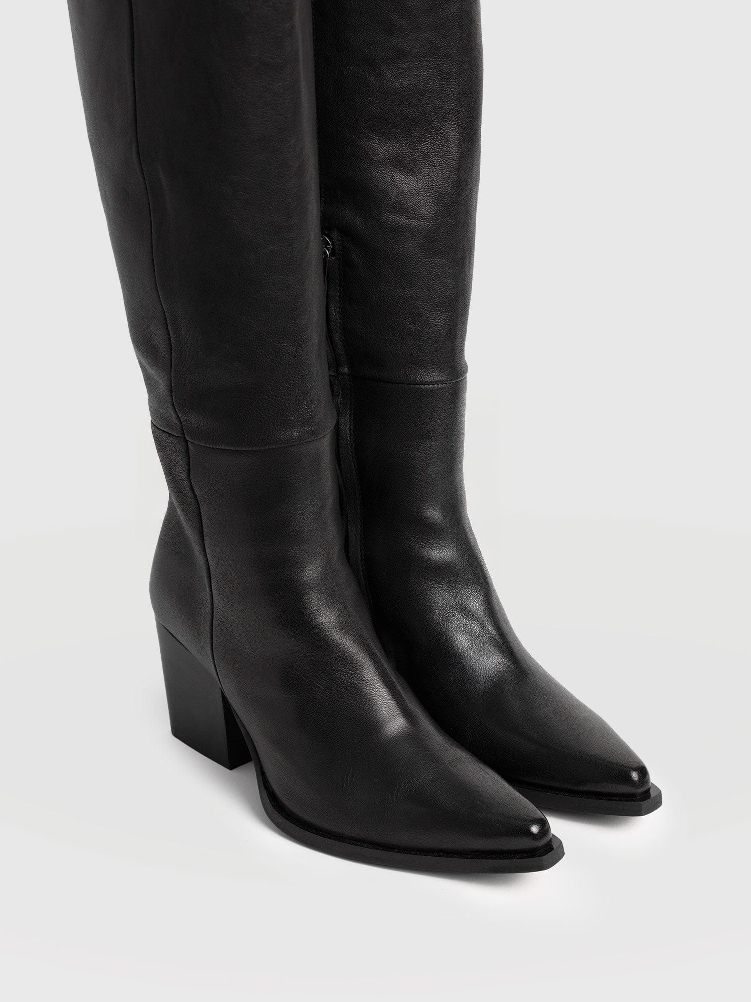 Dallas Knee High Boot - Black - Image 3
