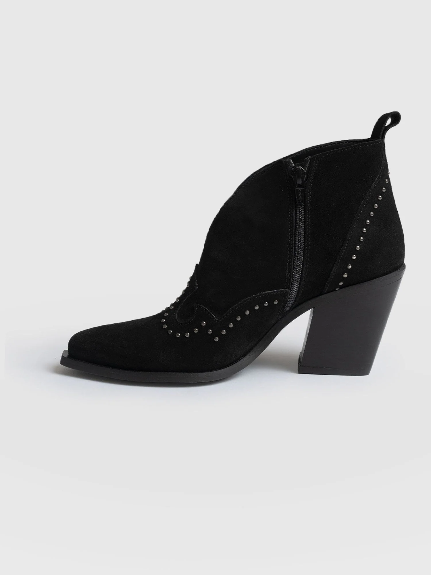 Dallas Studded Ankle Boot - Black - Image 2