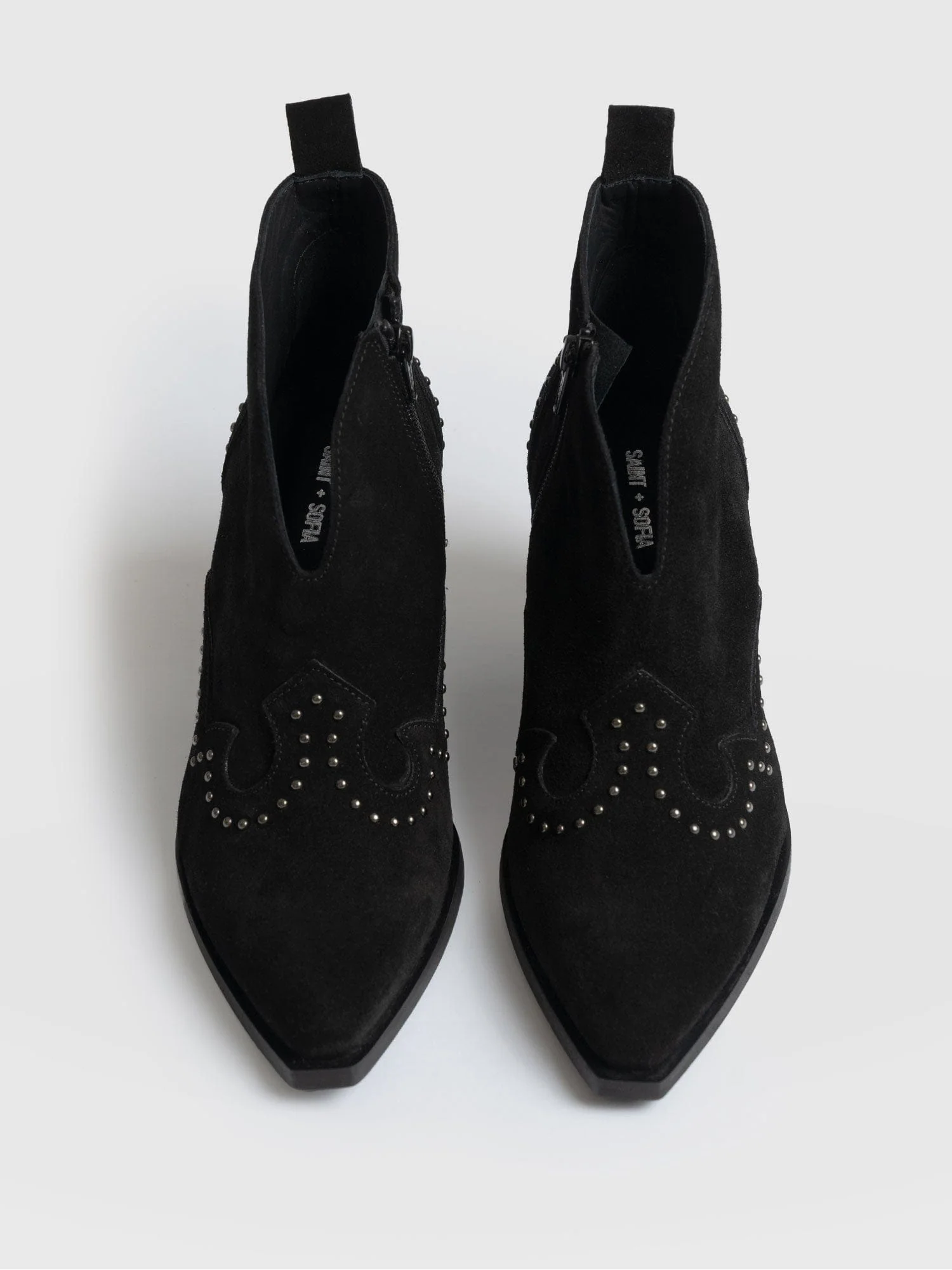 Dallas Studded Ankle Boot - Black - Image 3