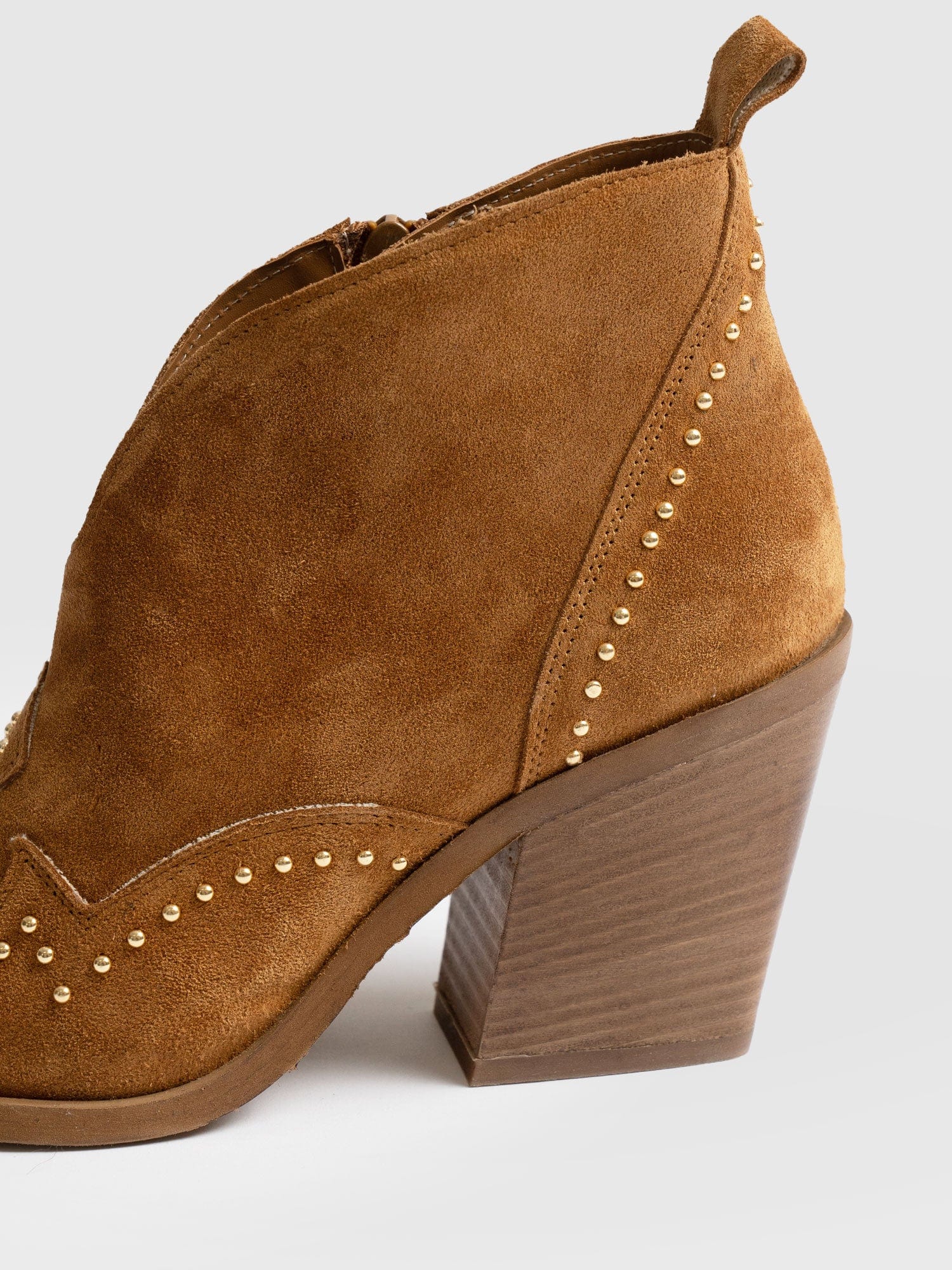 Dallas Studded Ankle Boot - Tan - Image 4