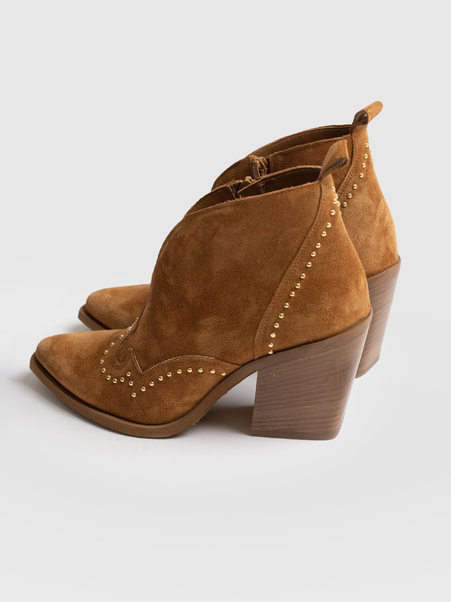 Dallas Studded Ankle Boot - Tan - Image 5