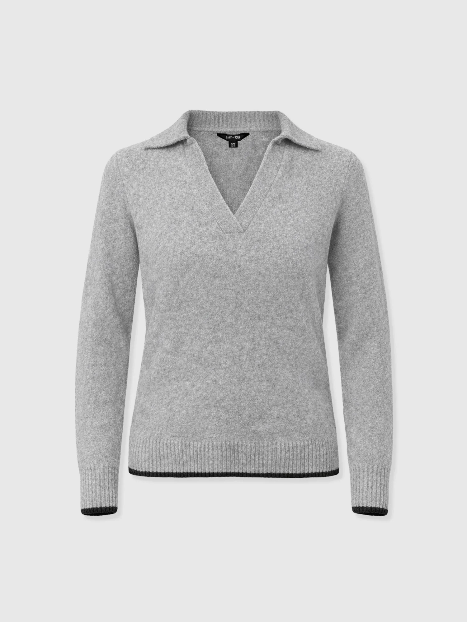 Delphi Polo Knit - Grey - Image 7