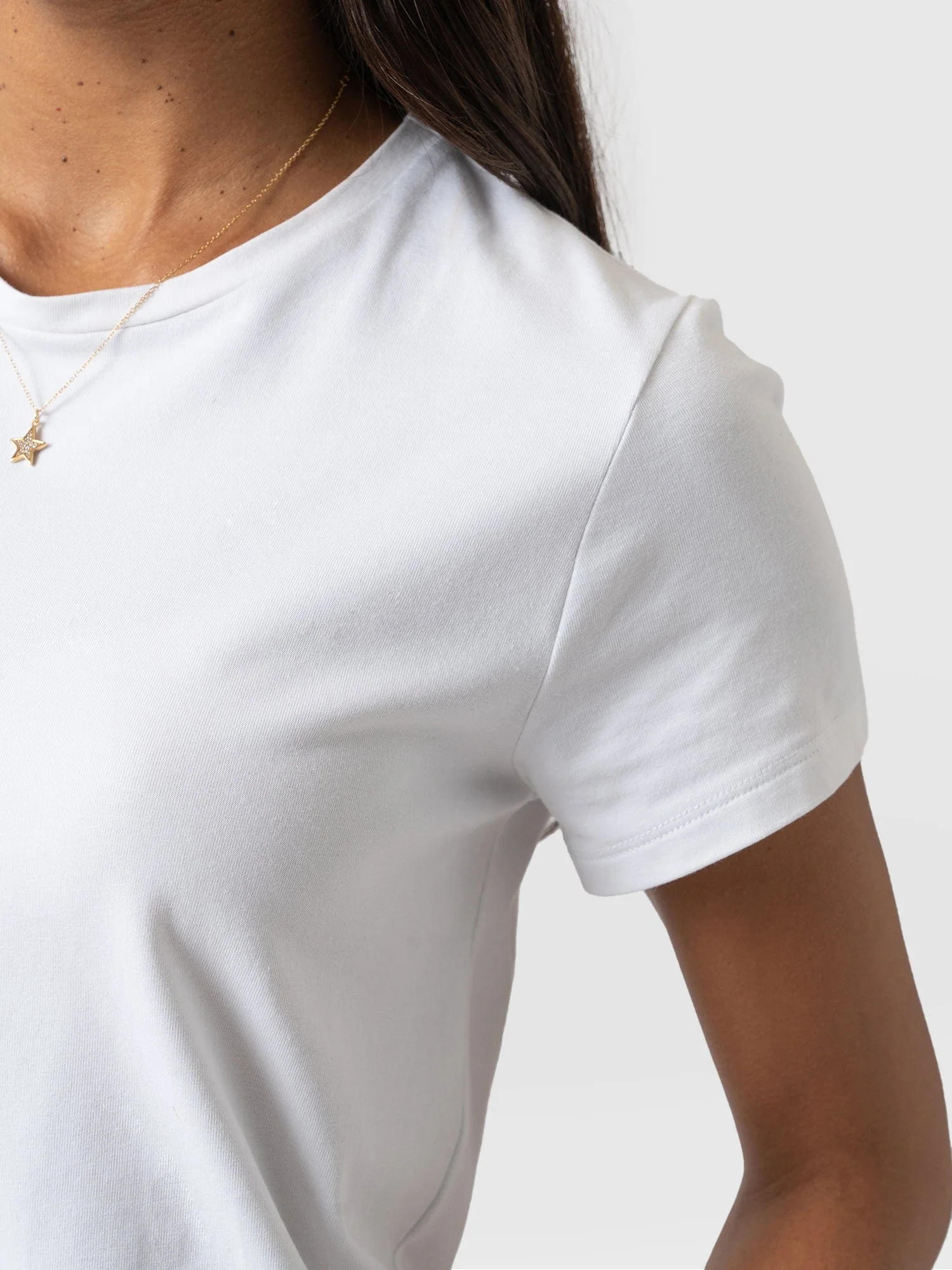 Easy Cotton Tee - White - Image 5