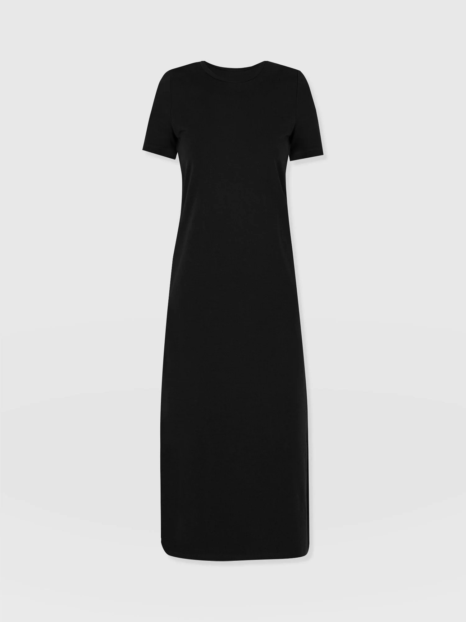 Easy T-Shirt Midi Dress - Black - Image 7