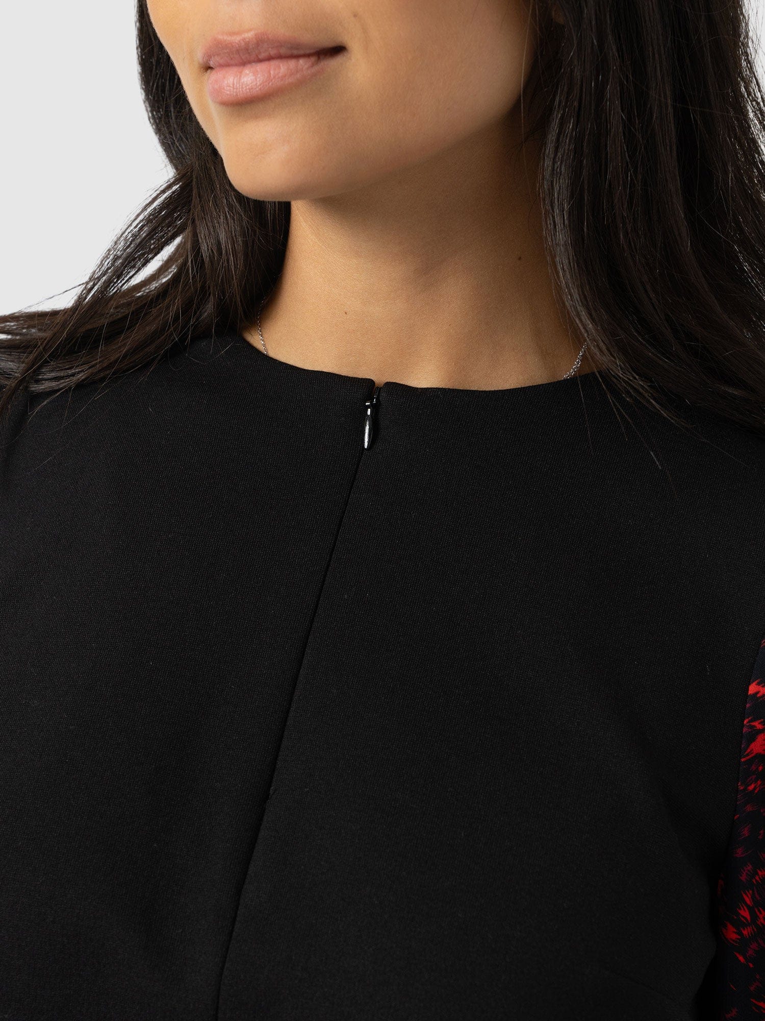 Ella Zip Up Top - Red Fade Spot - Image 5